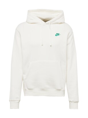 Nike Sportswear Sweatshirt ‘Club Fleece’ Groen / Wolwit