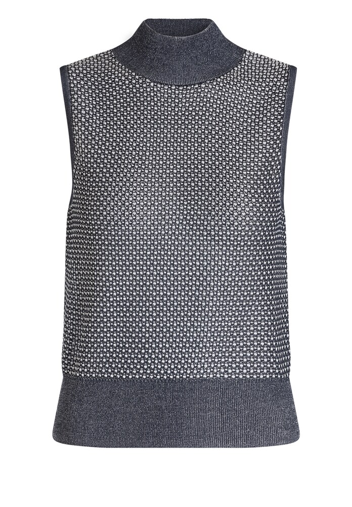 BOSS Pullover Damen Größe S grau / weiß