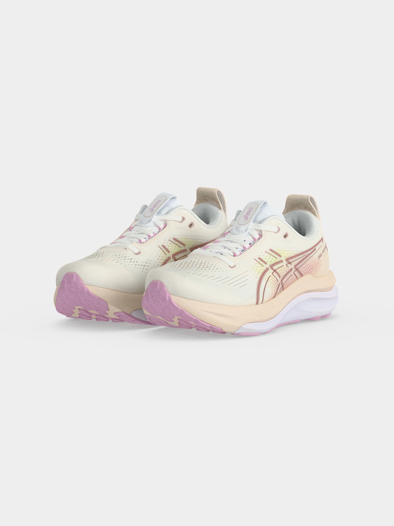 ASICS Zapatillas de running 'GEL-KAYANO 33' marrón castaño / amarillo / blanco lana – imagen 3