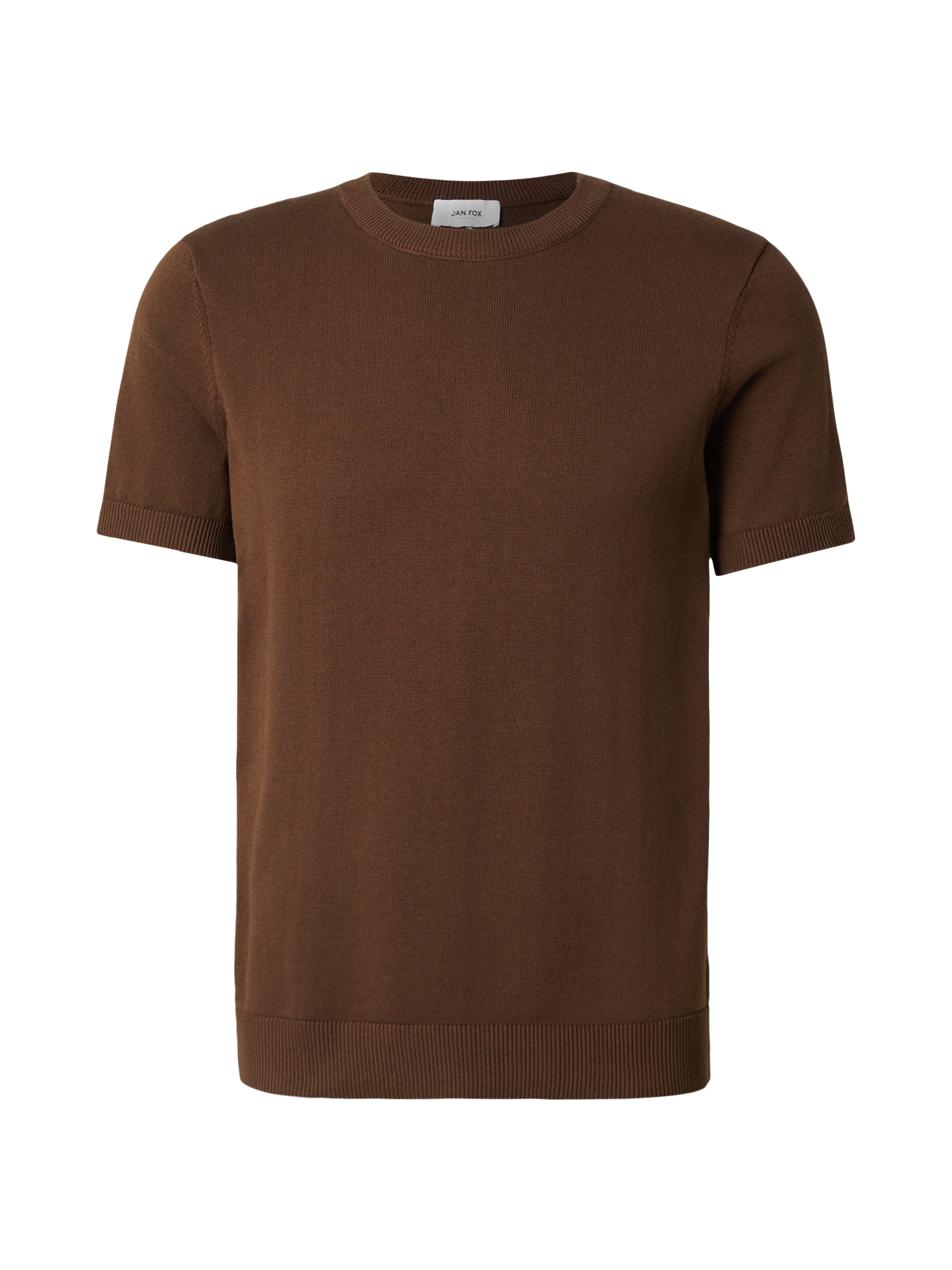 DAN FOX APPAREL Majica 'Matteo'  rjava