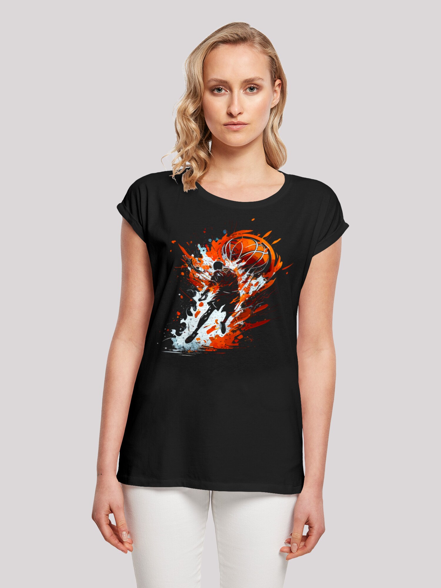 Thumbnail - F4NT4STIC Shirt Basketball Sports Collection Orange Splash