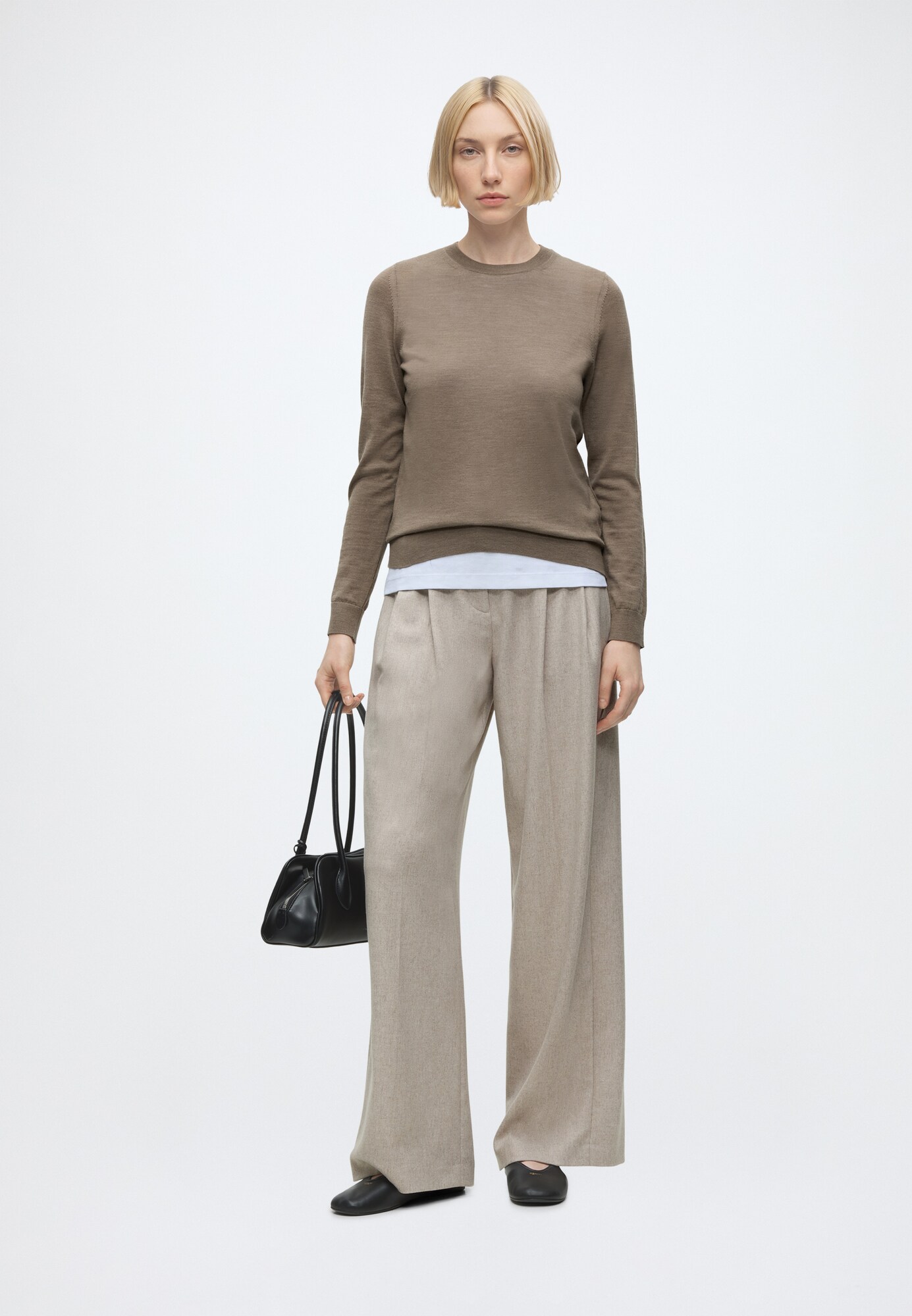 BOSS Pantalón plisado 'Tiana18'  gris – imagen 4