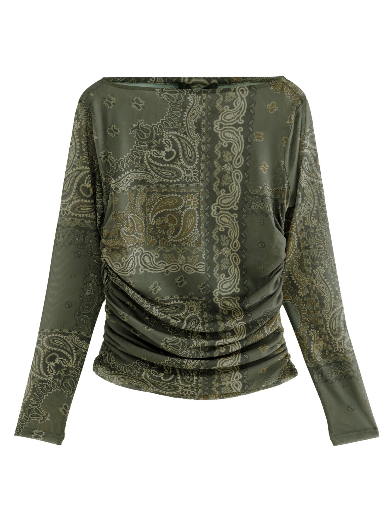 Next Tricou  oliv / negru