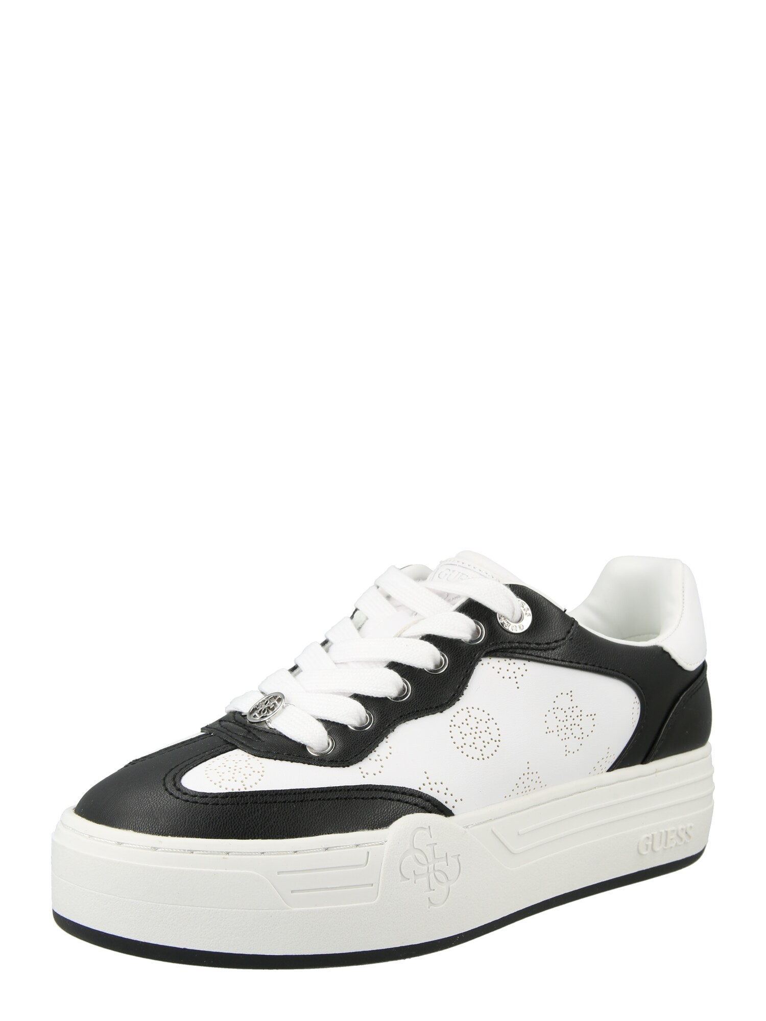 GUESS Sneaker low SWOLE3  negru / alb