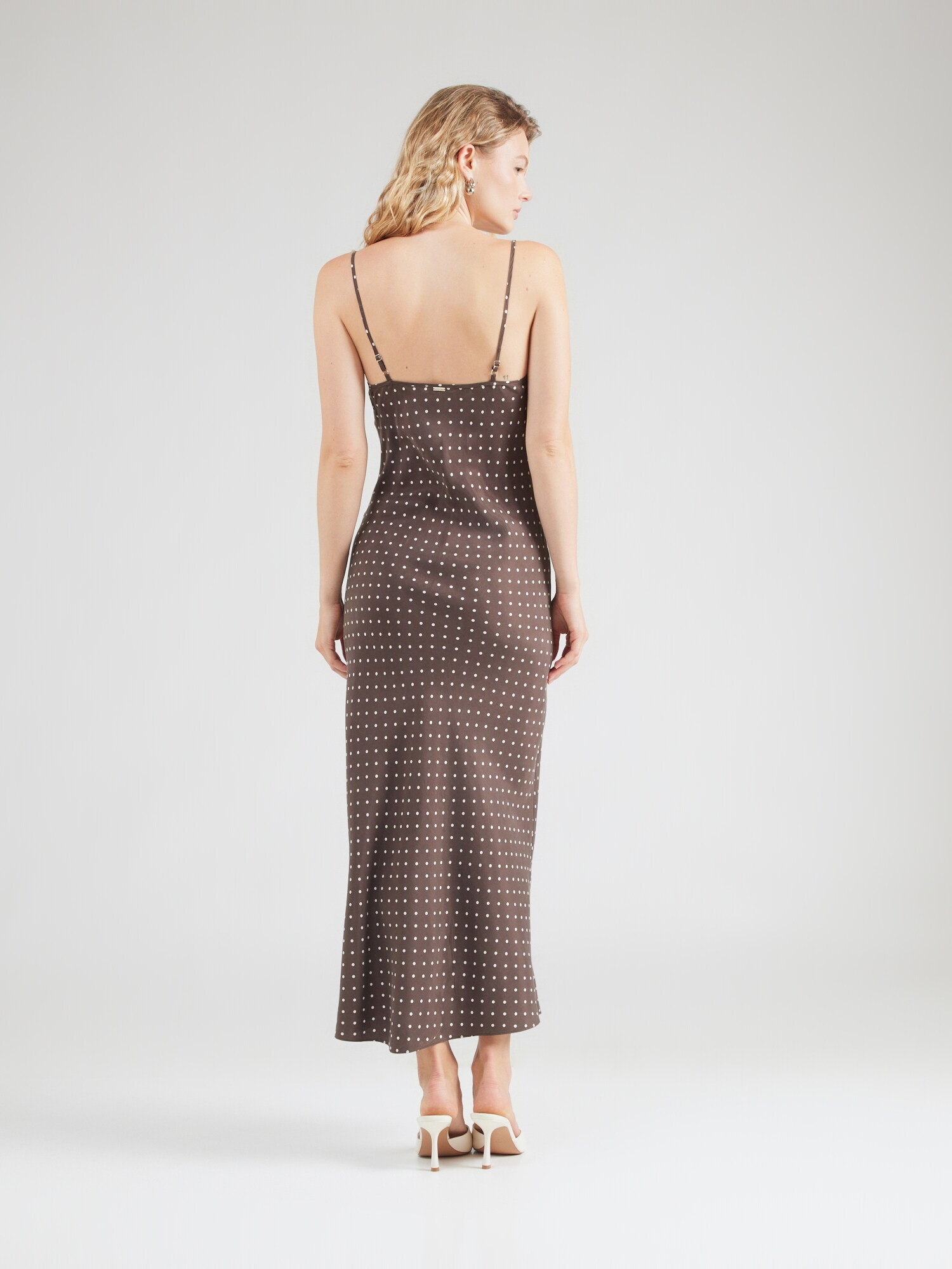 GUESS Vestido 'AKILINA' marrón oscuro / blanco – imagen 3