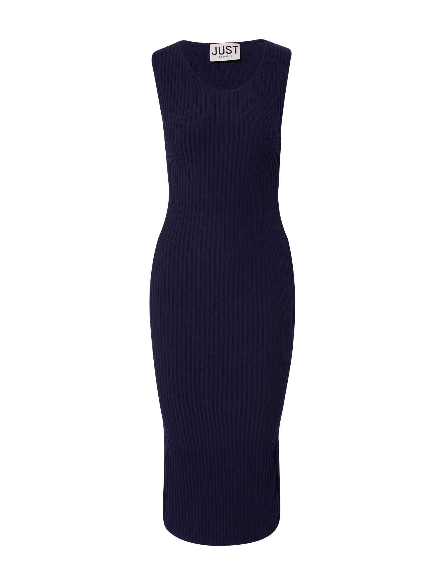 JUST FEMALE Megzta suknelė 'Elegant' ultramarino mėlyna (skaidri)