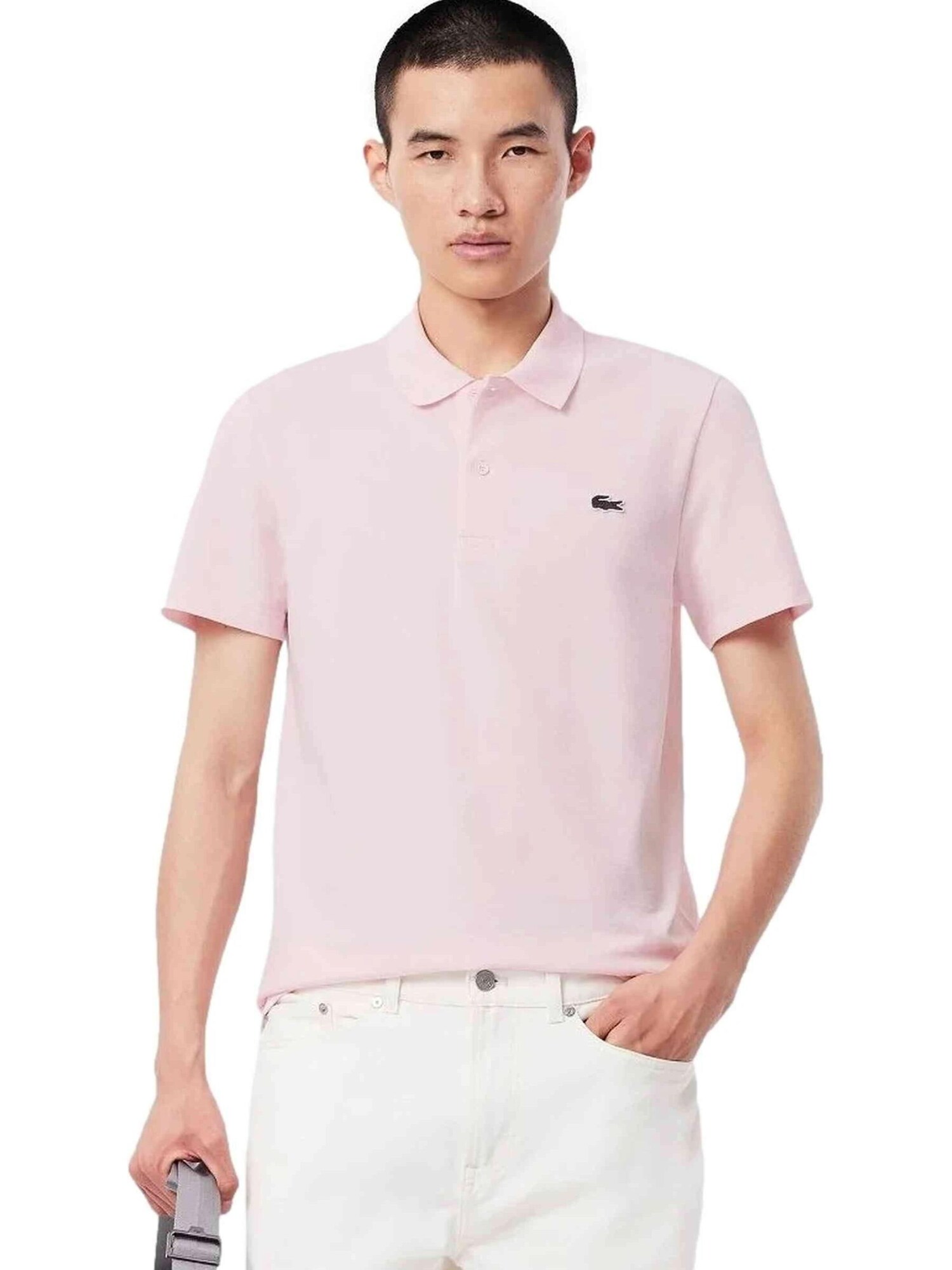 Lacoste Shirt Polo Lacoste Rosa Toned Logo Regular Shirt