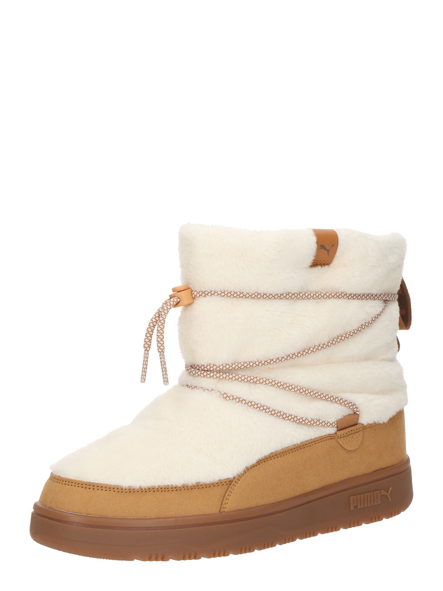 PUMA Bocanci de zăpadă Snowbae Suede  maro / alb
