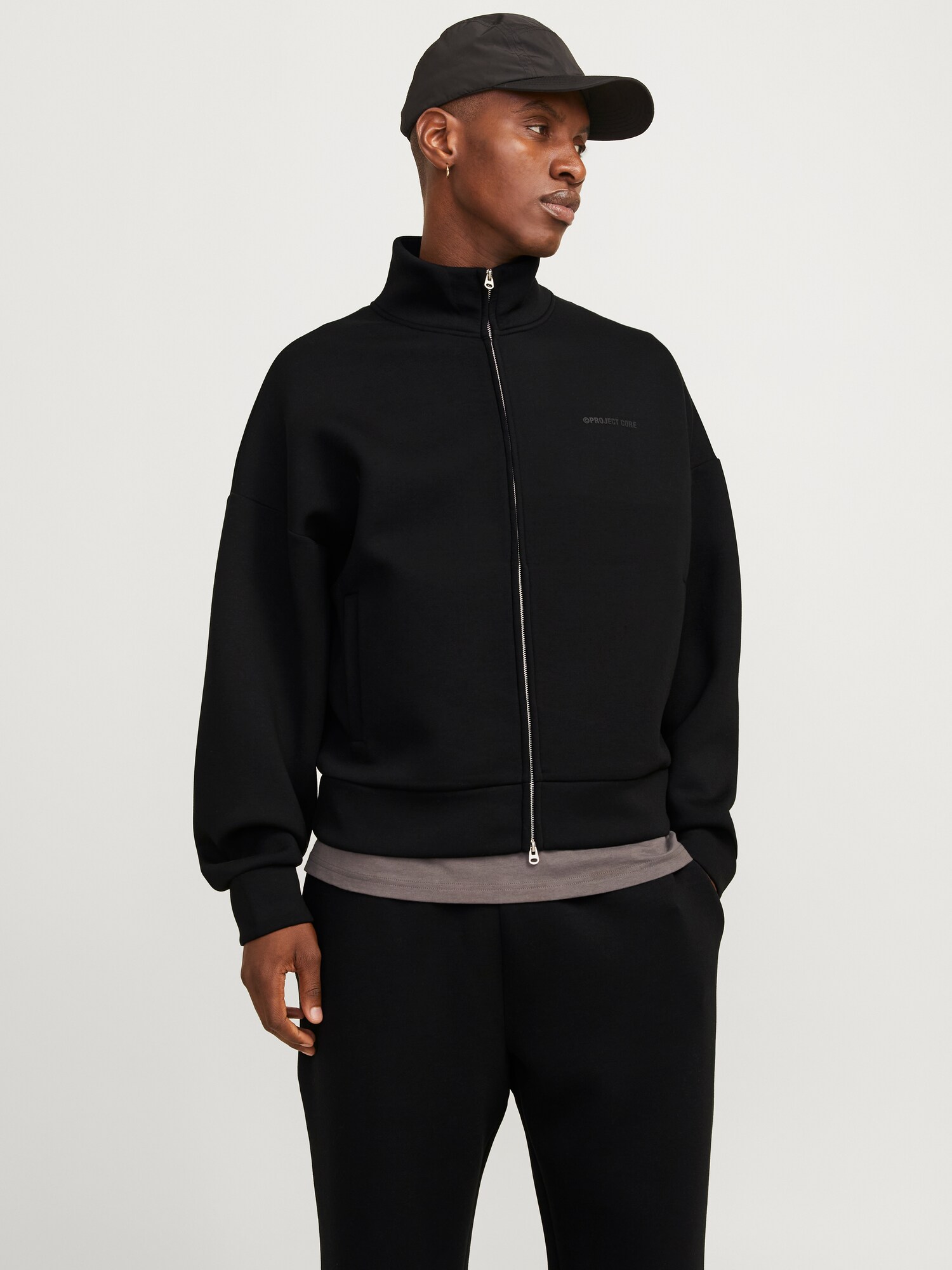 JACK & JONES Tréning dzseki 'JCOKINETIC'  fekete termék 2. képe