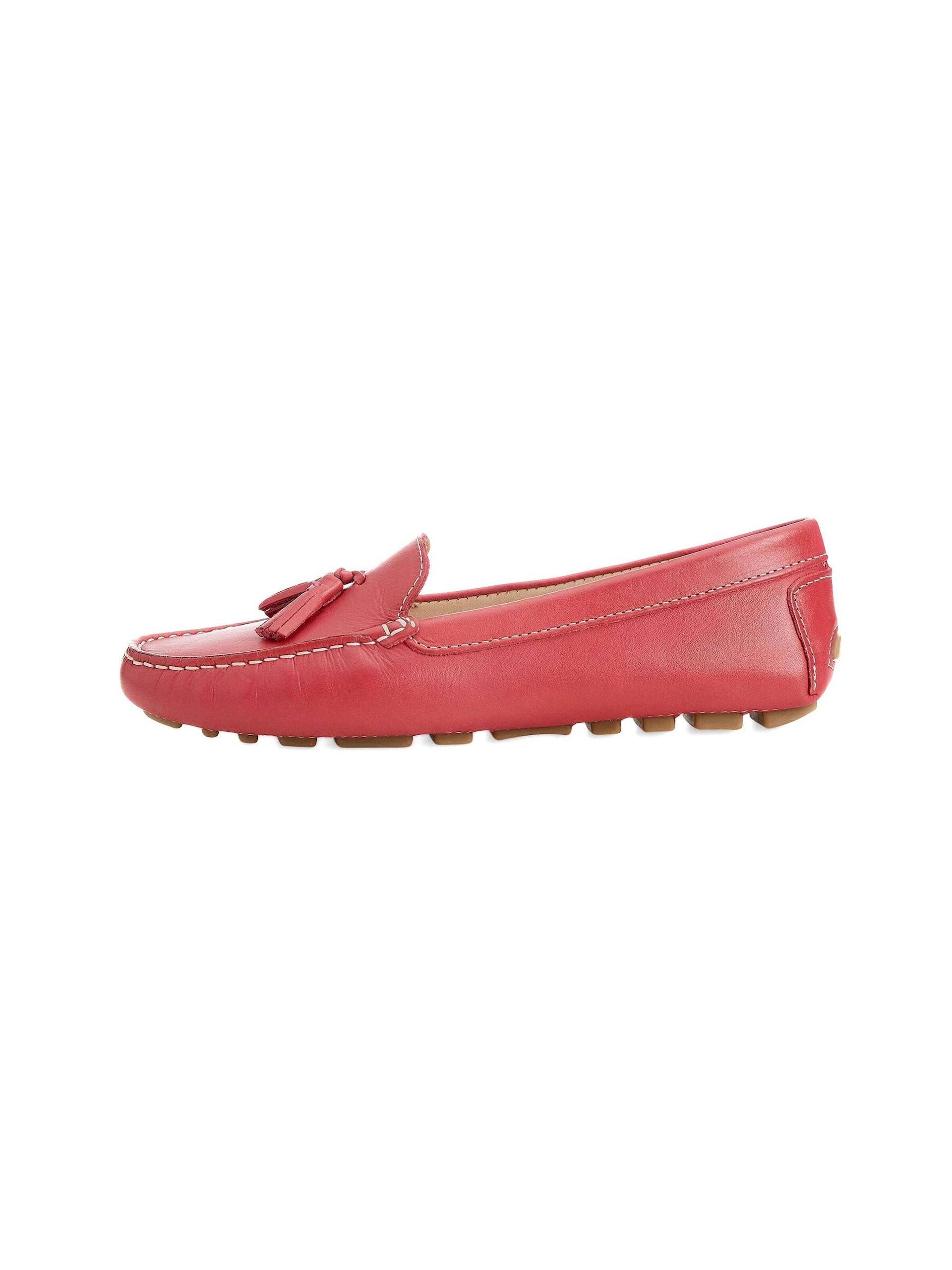 Mangara Atelier Mockasin 'Caviúna Damen Tassel Loafer Kalbsleder Himbeer Flach' loafers & mockasiner