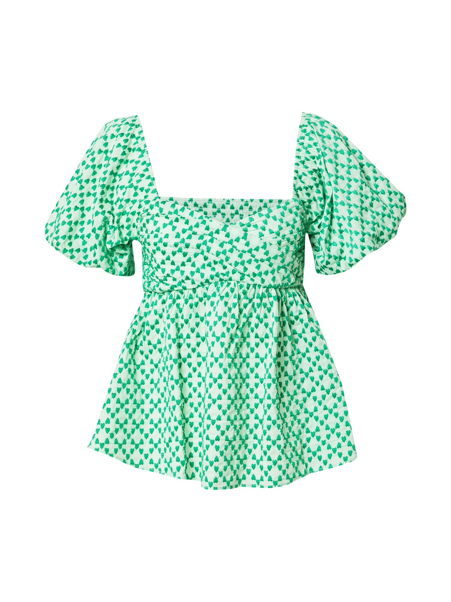 Hofmann Copenhagen Marškinėliai 'Michelle' žolės žalia / pastelinė žalia