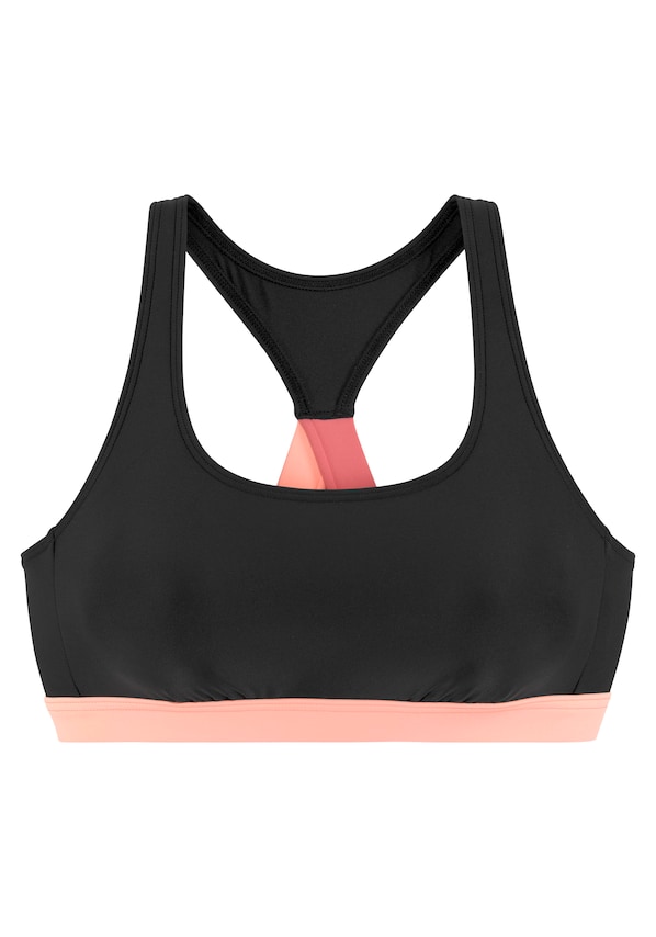 LASCANA ACTIVE, Sport bikini felső, fekete, 2 kép a 3 közül