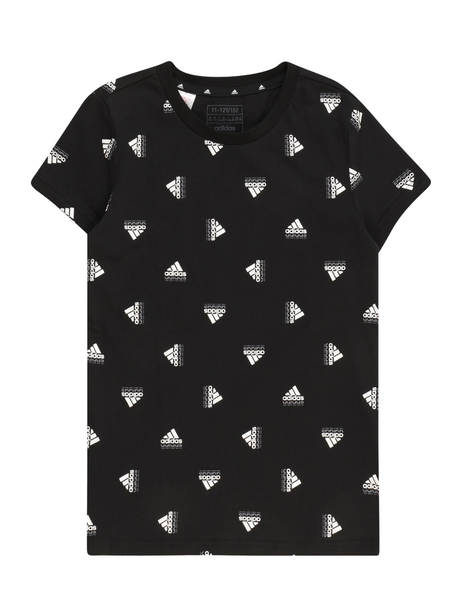 ADIDAS SPORTSWEAR Funkčné tričko 'Brand Love Print ' čierna / biela