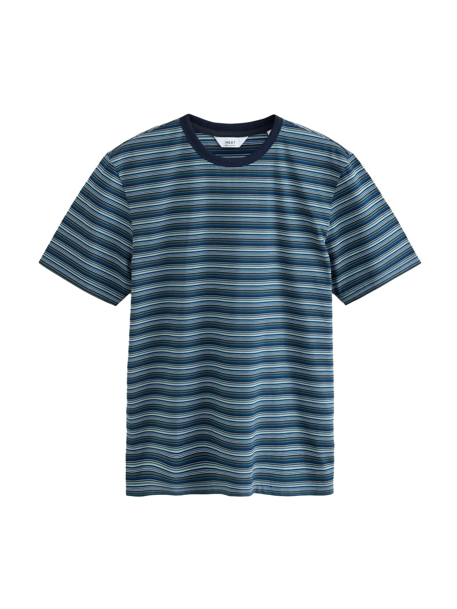 T-shirt 'N. Premium' blå / marinblå / grön
