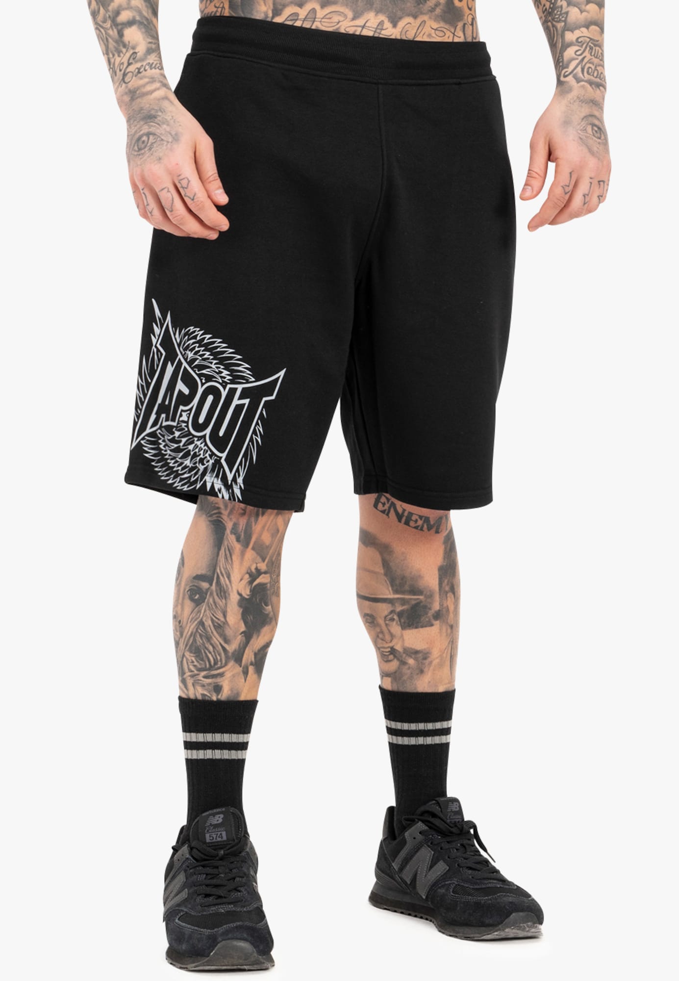 Tapout Sportnadrágok 'SPIRIT SHORT'  fekete termék 2. képe