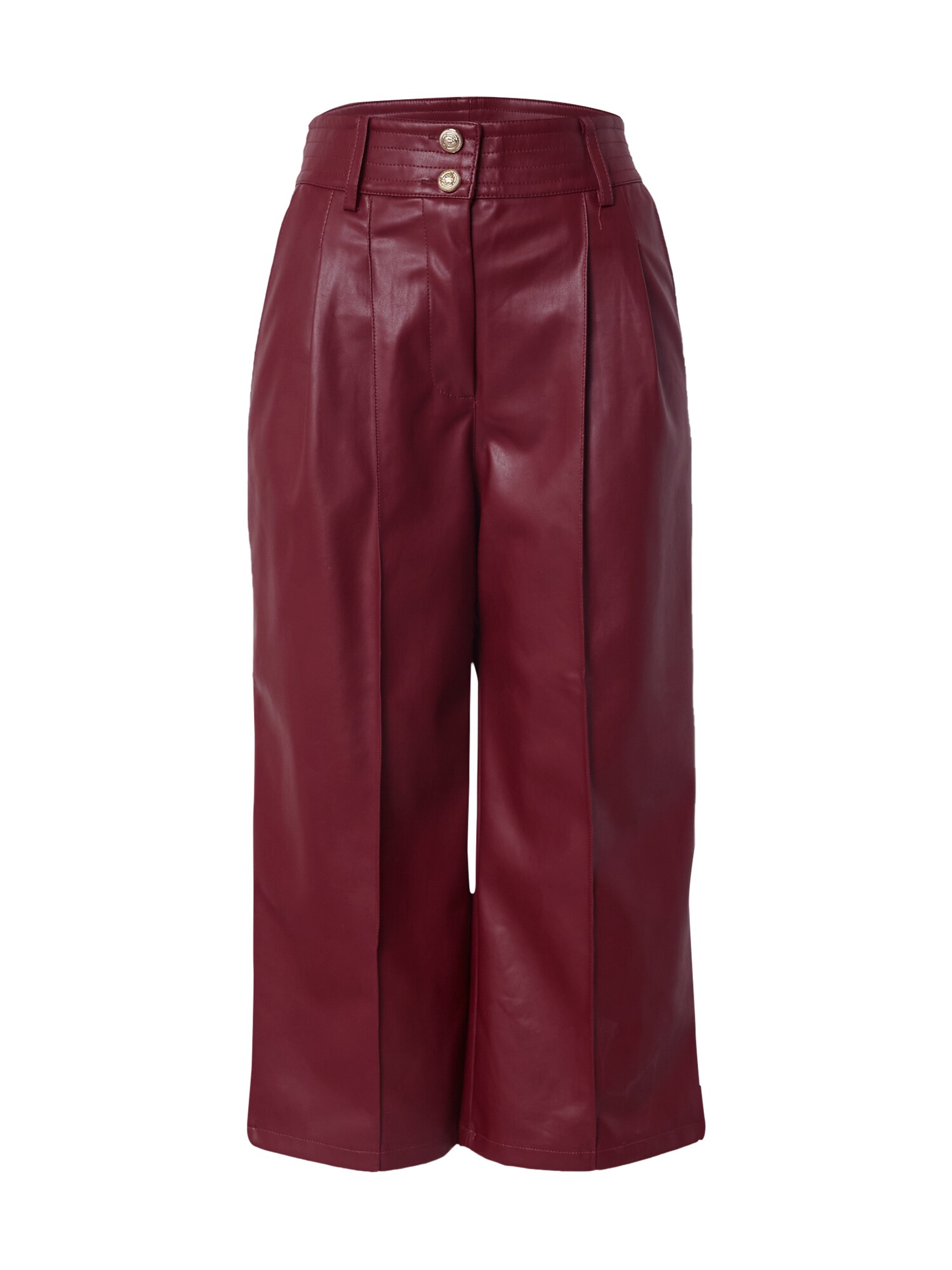 River Island Klostuotos kelnės  tamsiai raudona