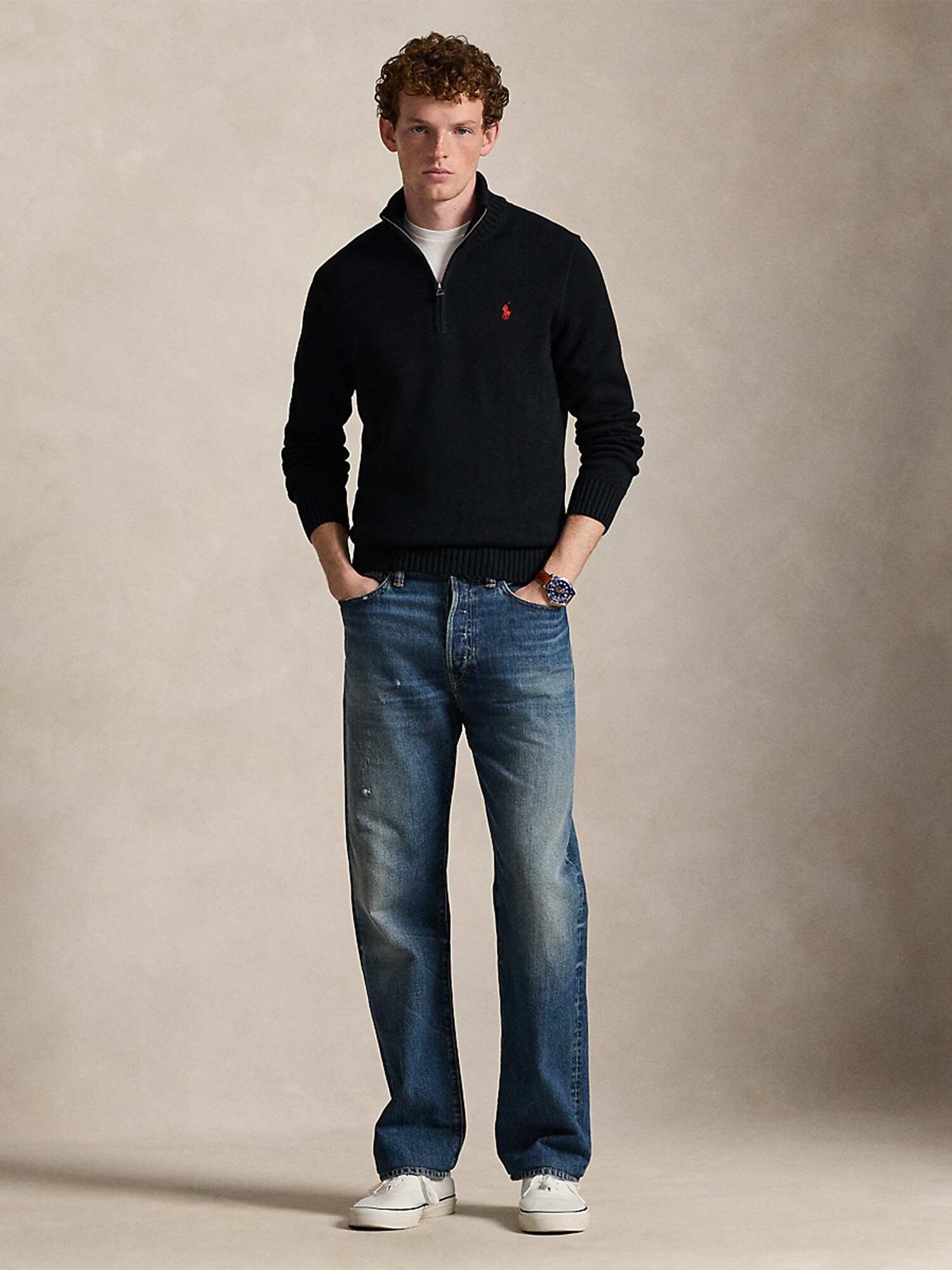 Polo Ralph Lauren Jersey  rojo / negro – imagen 4