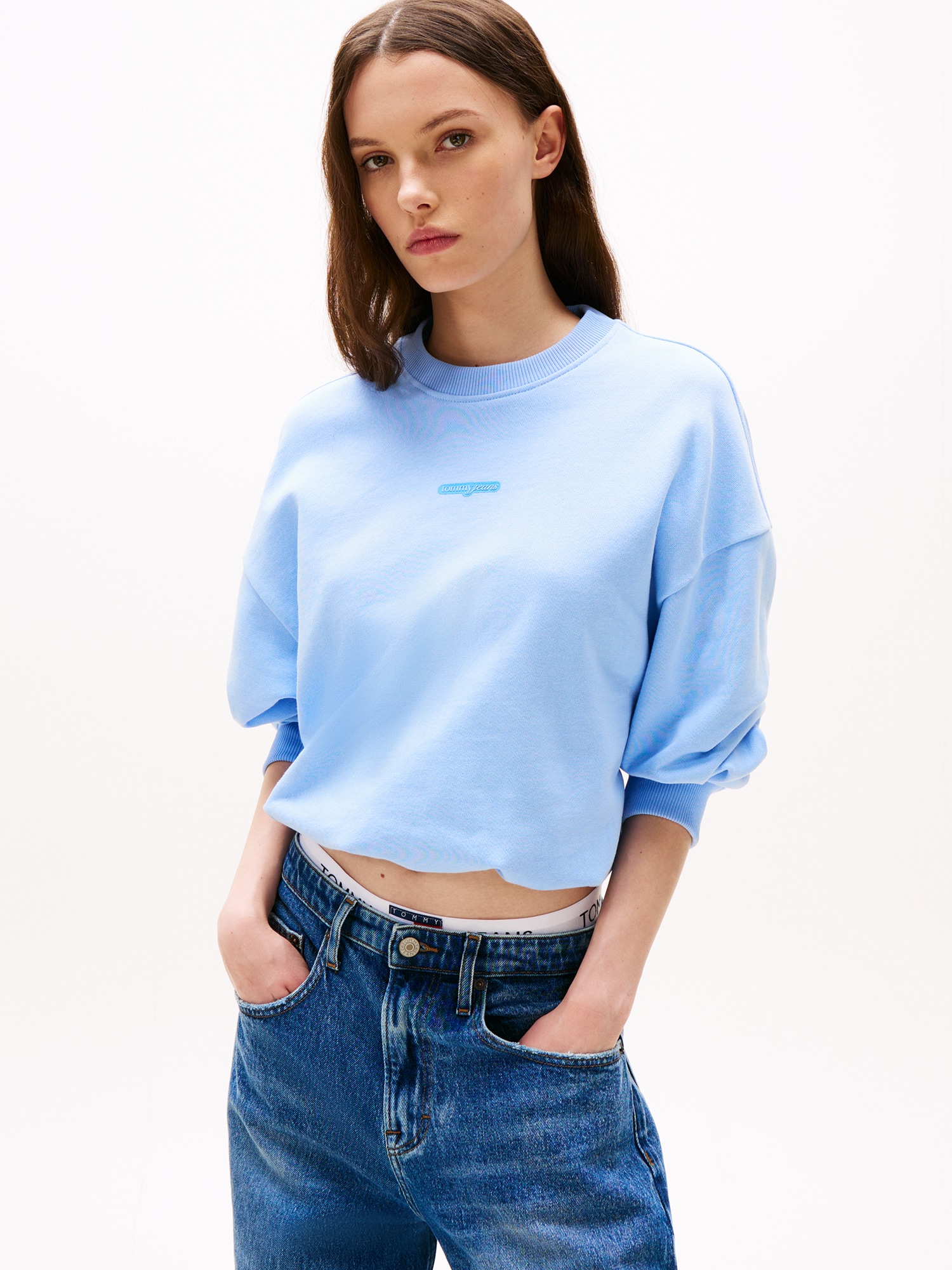 Tommy Jeans Tréning póló világoskék termék 2. képe