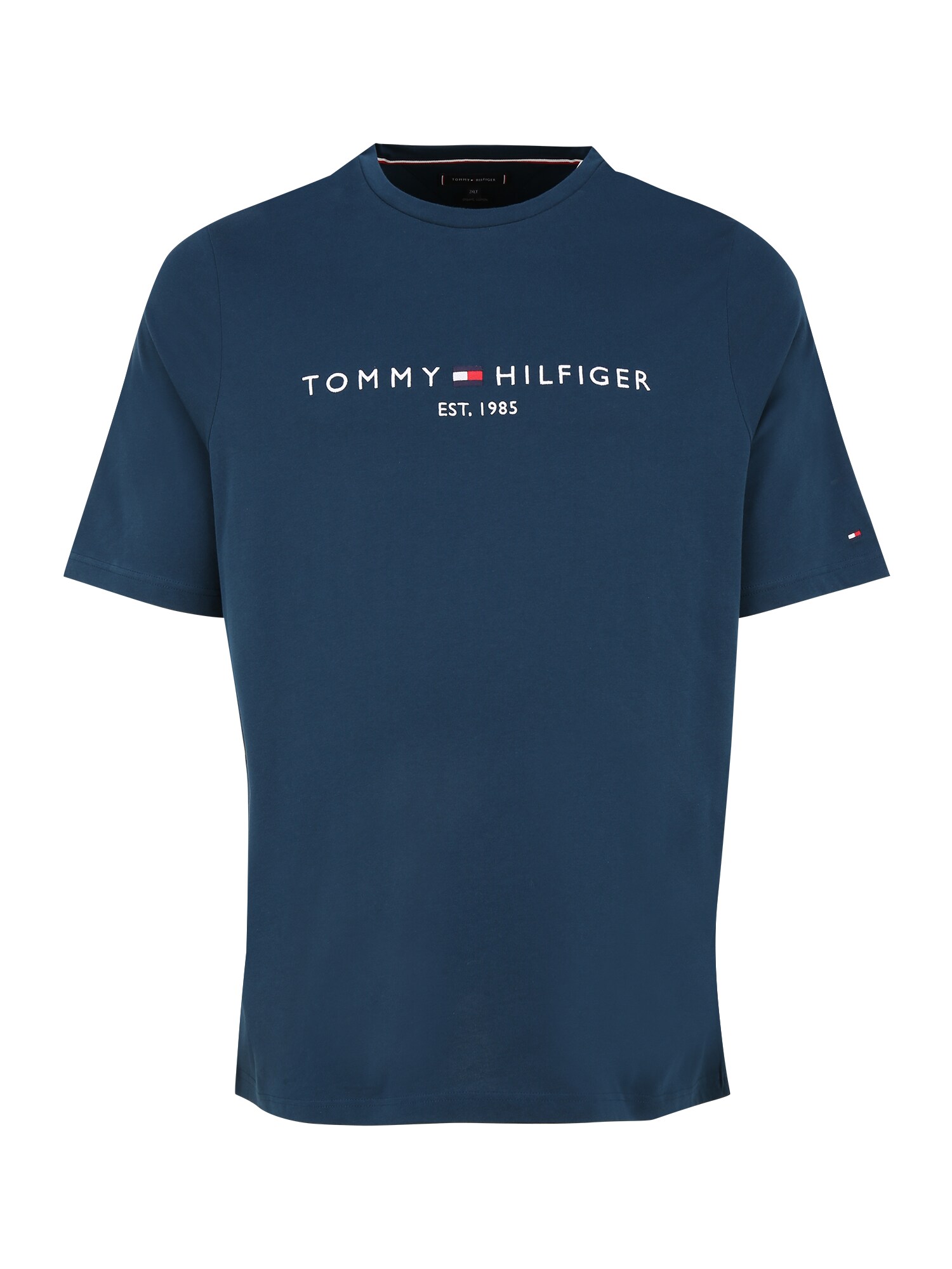 Tommy Hilfiger Big & Tall Marškinėliai benzino spalva / balta / raudona / tamsiai mėlyna