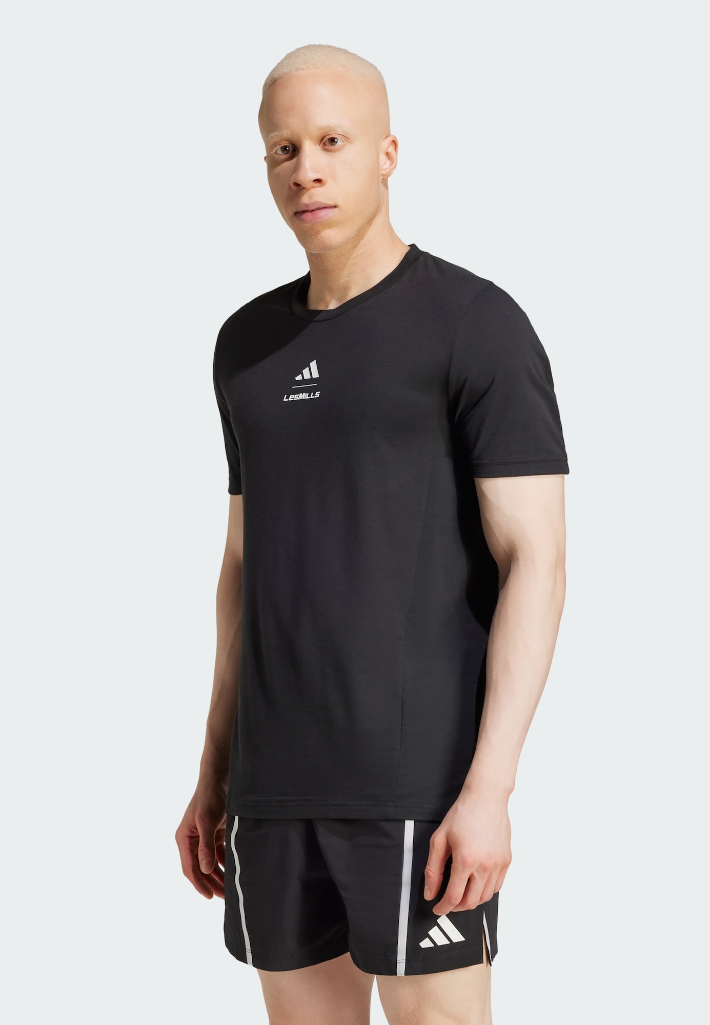 ADIDAS PERFORMANCE Funkčné tričko 'Les Mills' čierna / biela (obrázok 3)