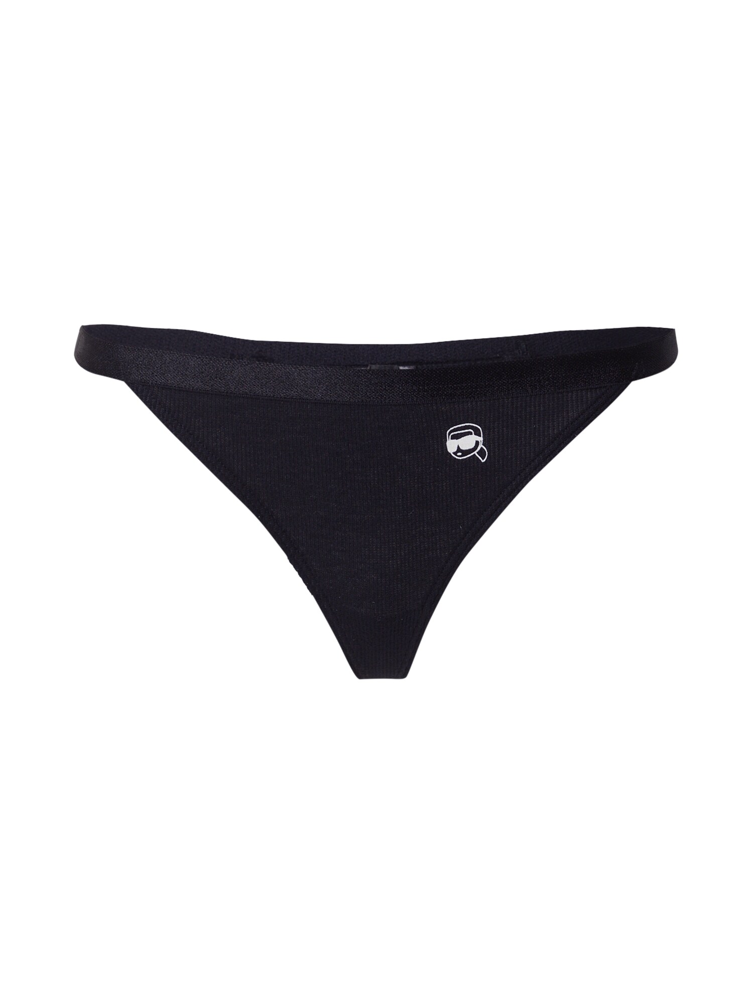Karl Lagerfeld Tanga 'Ikon'  negru / alb