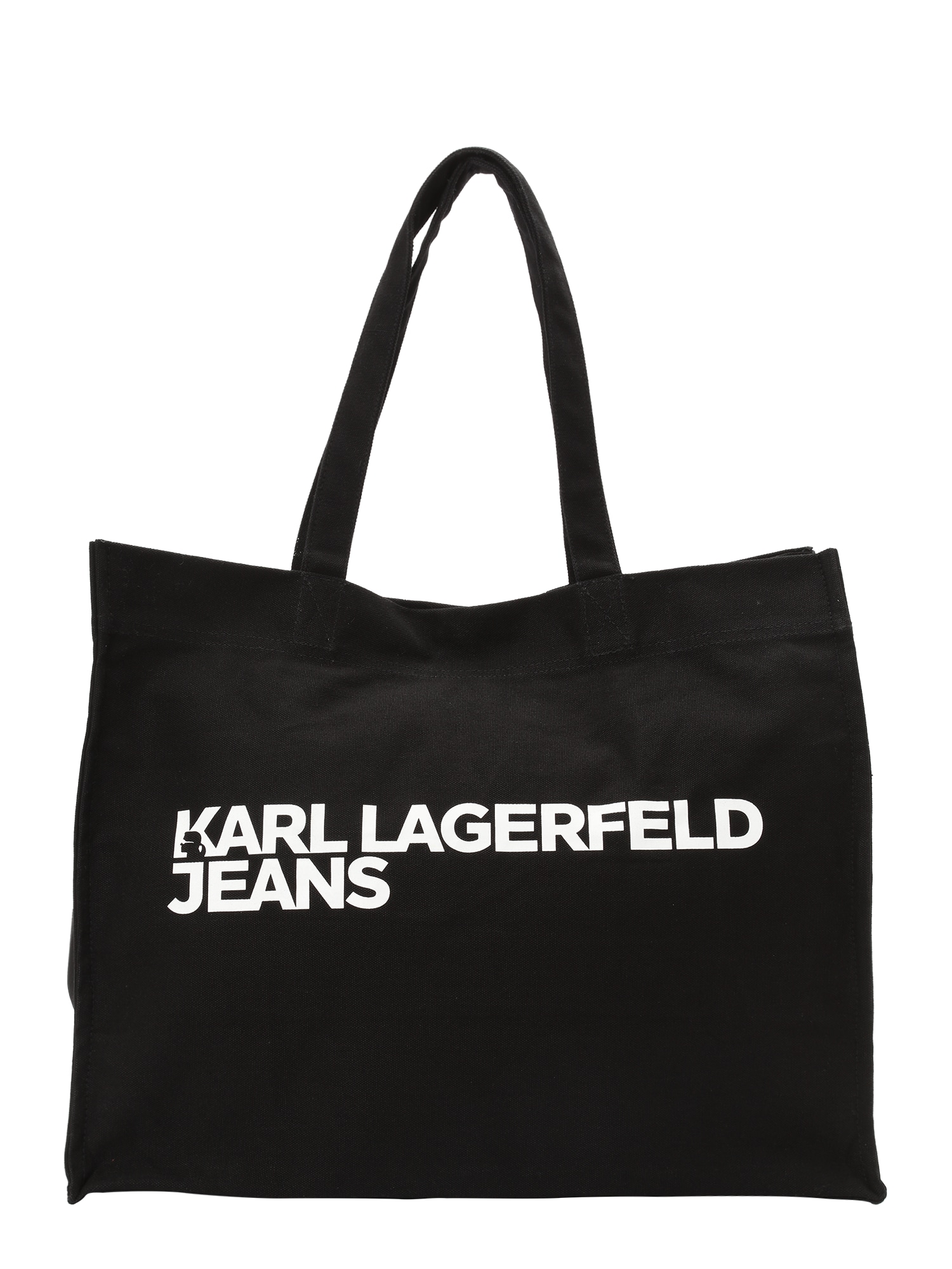 KARL LAGERFELD JEANS Plase de cumpărături  negru / alb