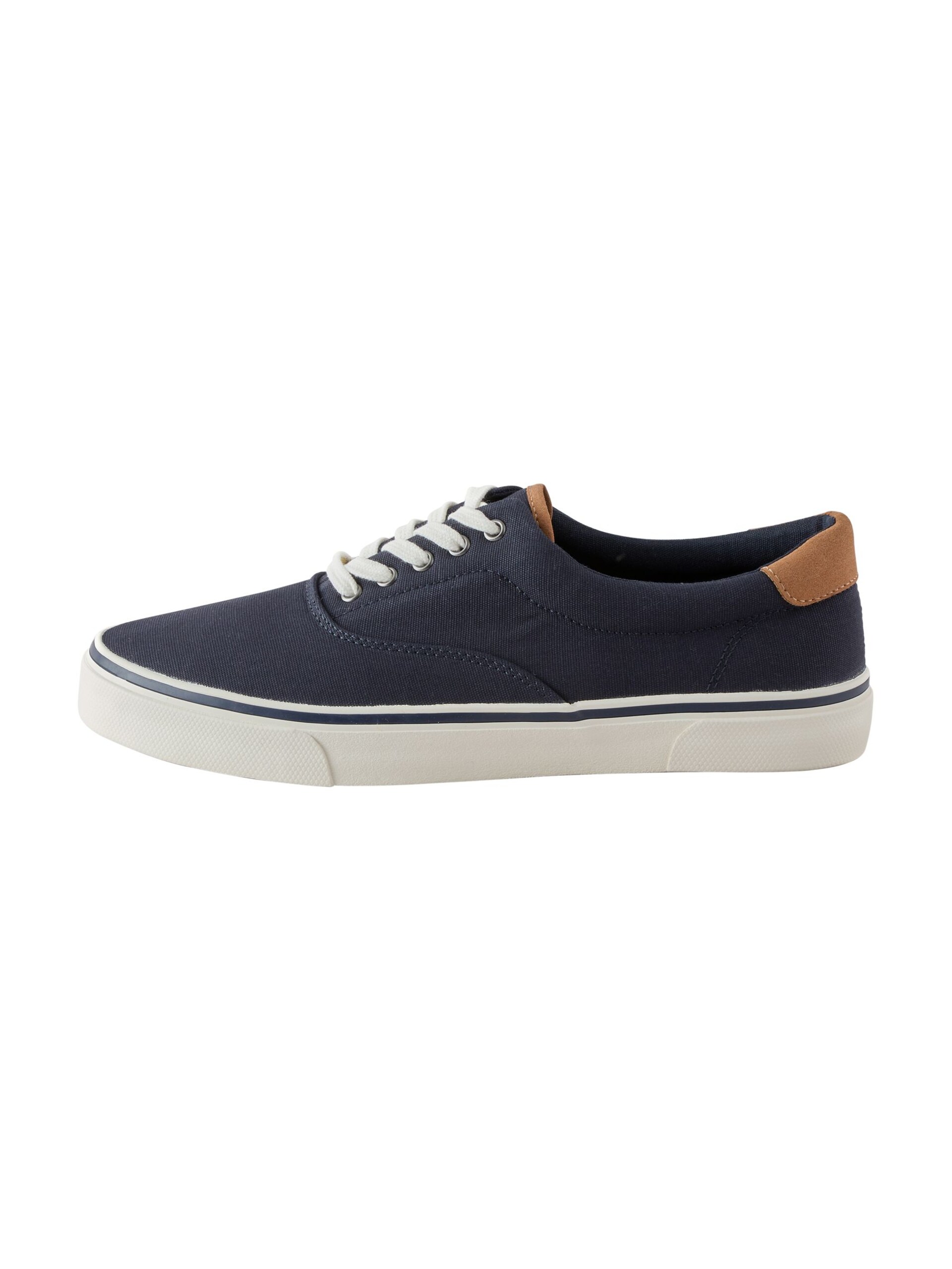 Next Låg sneaker marinblå / karamell skjortor & blusar herr