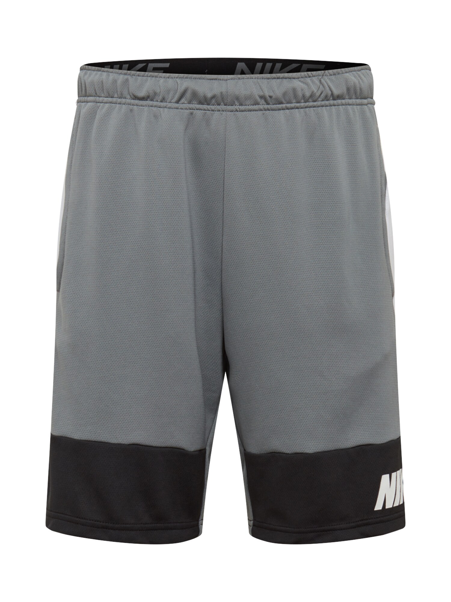 NIKE Sportinės kelnės  balta / pilka / juoda