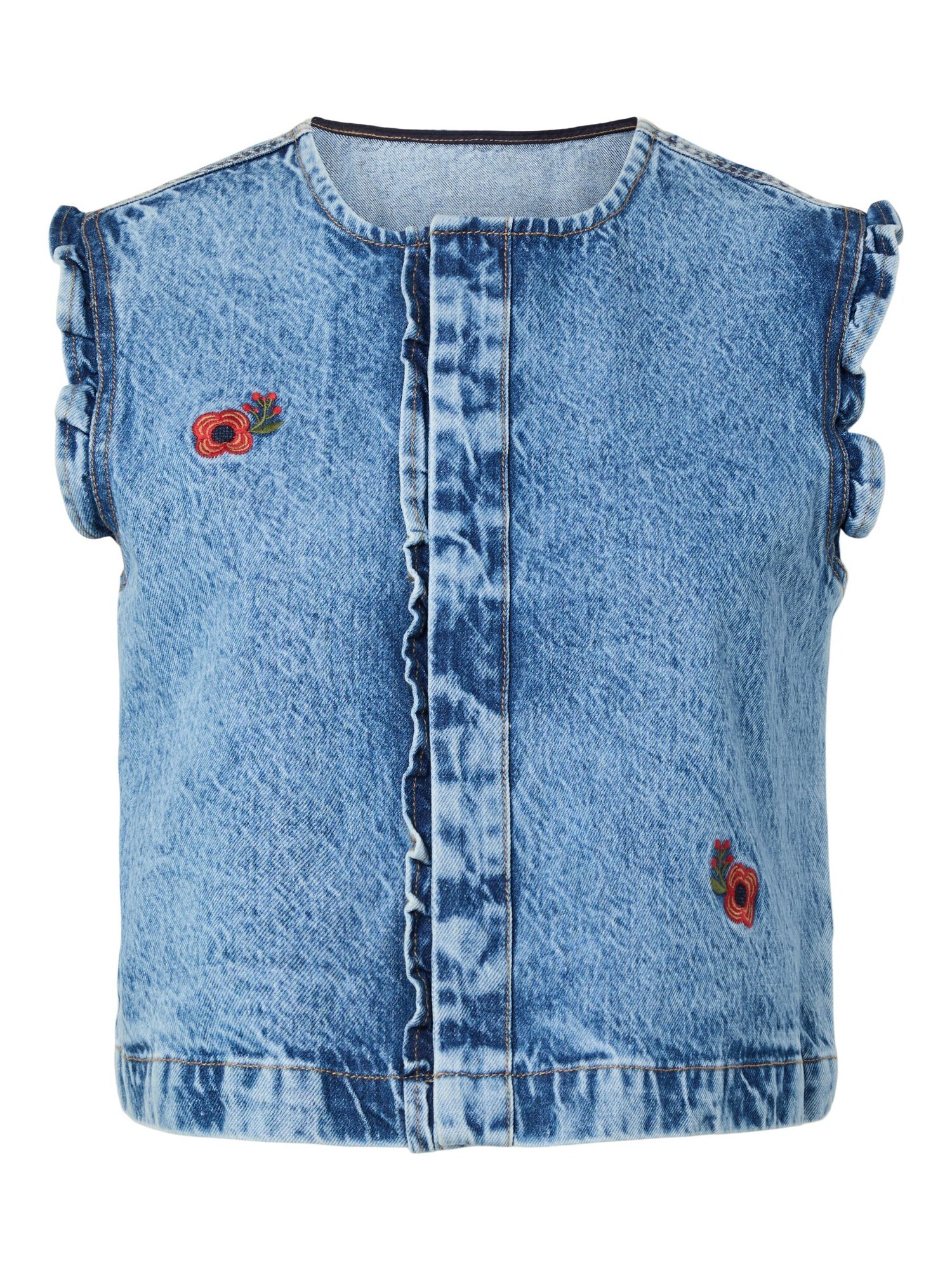 PIECES Chaleco 'PCPalma'  azul denim