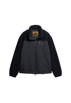 Superdry Tussenjas ‘Workwear Hybrid’ Grijs / Oranje / Zwart