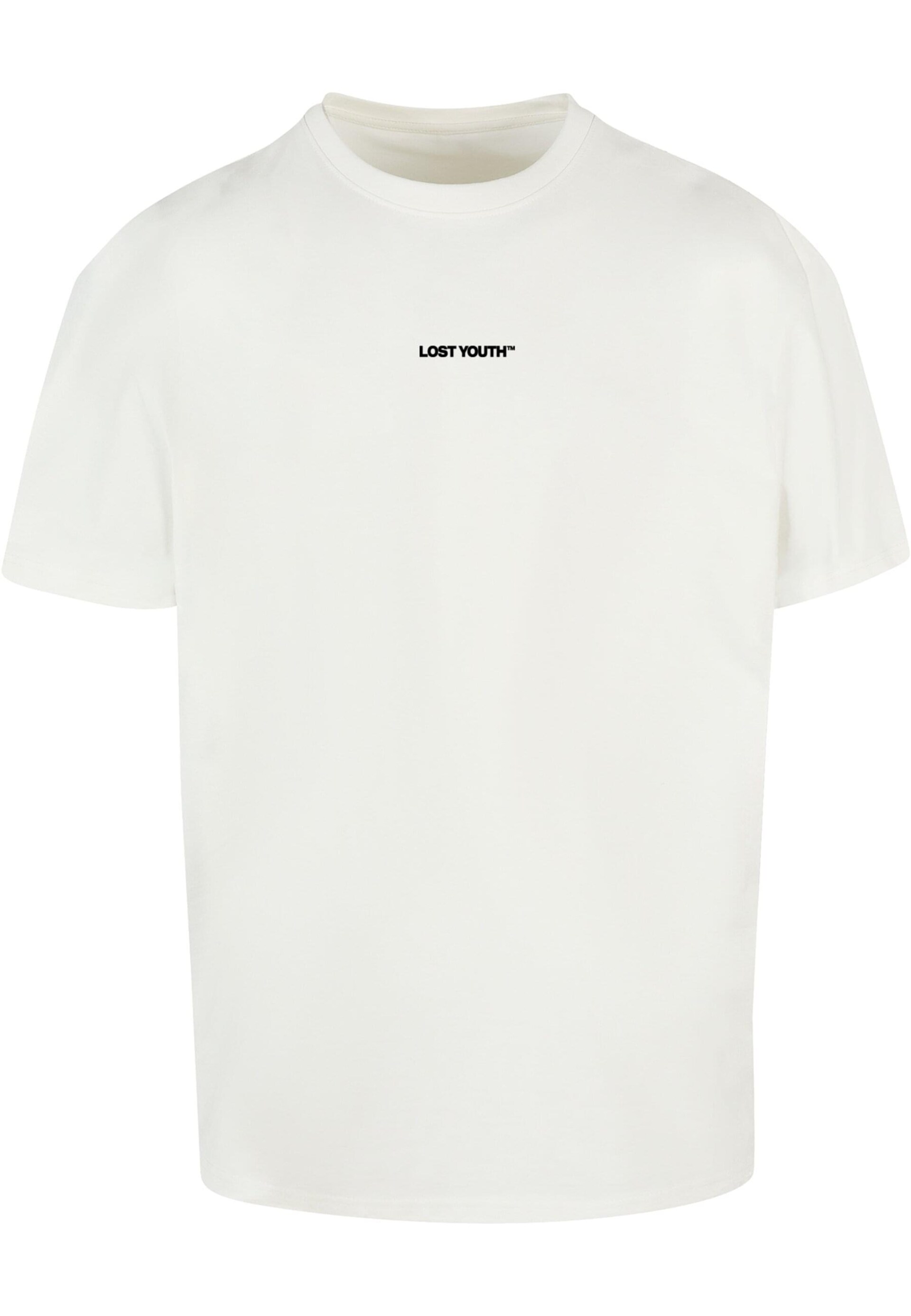 Lost Youth T-shirt 'CHAOS' kräm / syrén herr