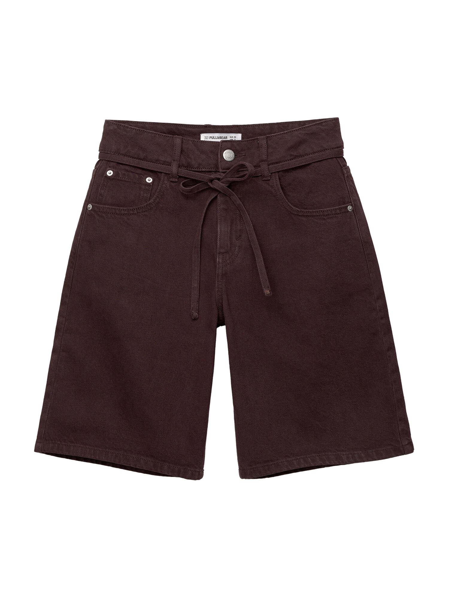 Pull&Bear Džínsy tmavohnedá