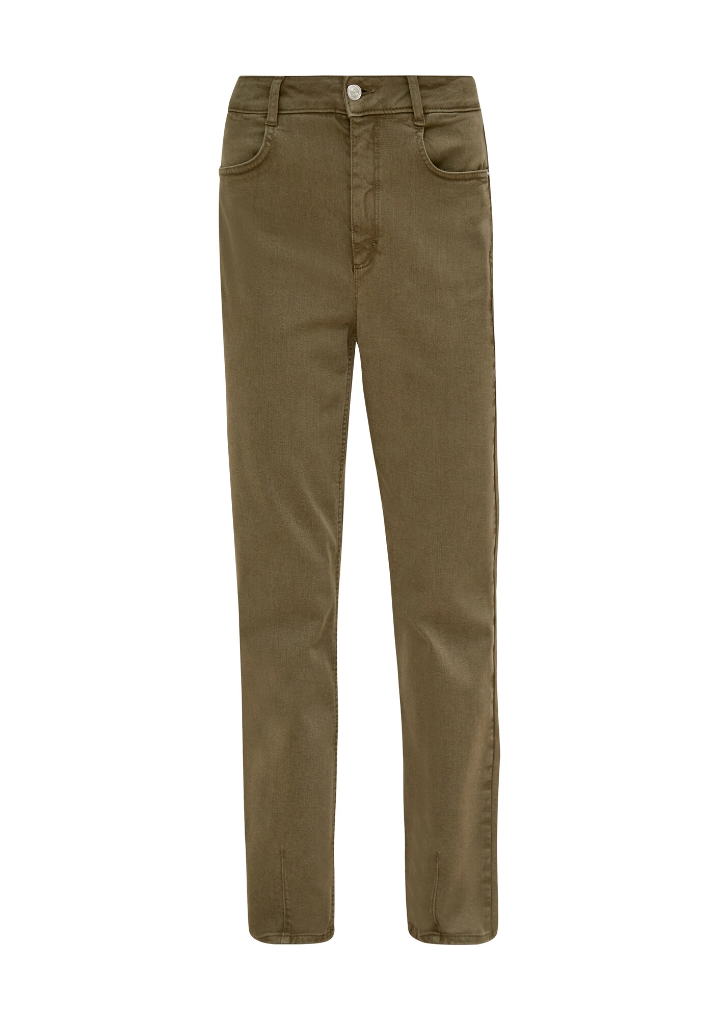 Comma Casual Identity Jeans Olijfgroen