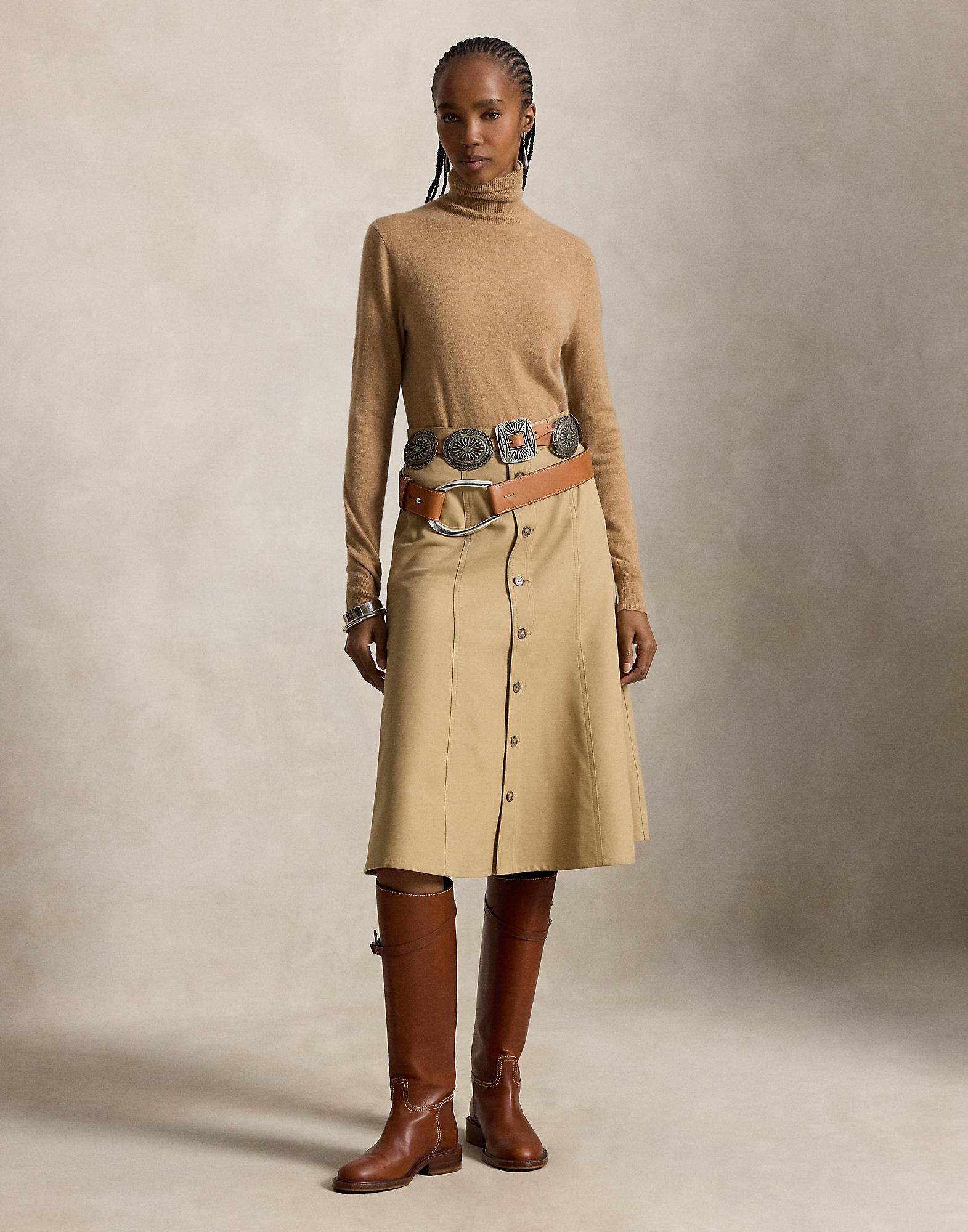 Polo Ralph Lauren Falda  capuchino – imagen 4