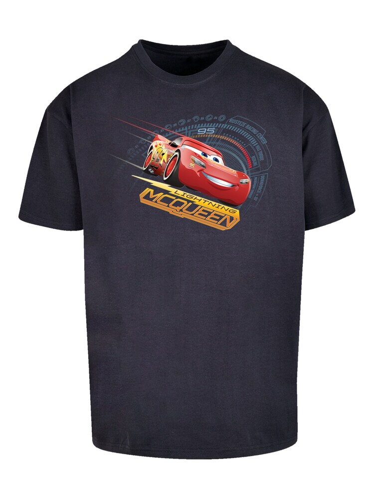 F4NT4STIC T-Shirt 'Cars Lightning McQueen' Herren Größe 5XL navy / mischfarben