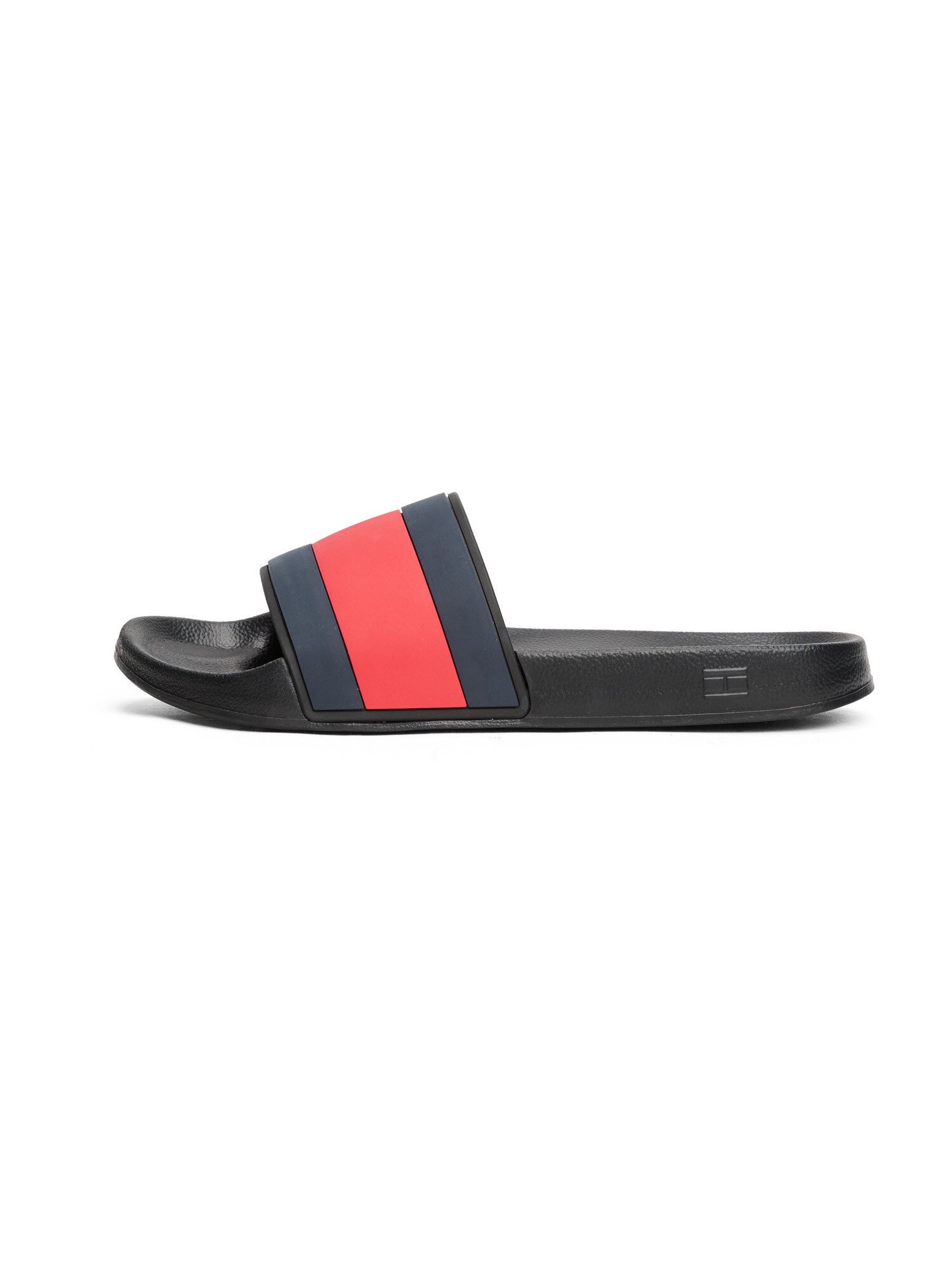 TOMMY HILFIGER Saboți  bleumarin / roși aprins / negru / alb