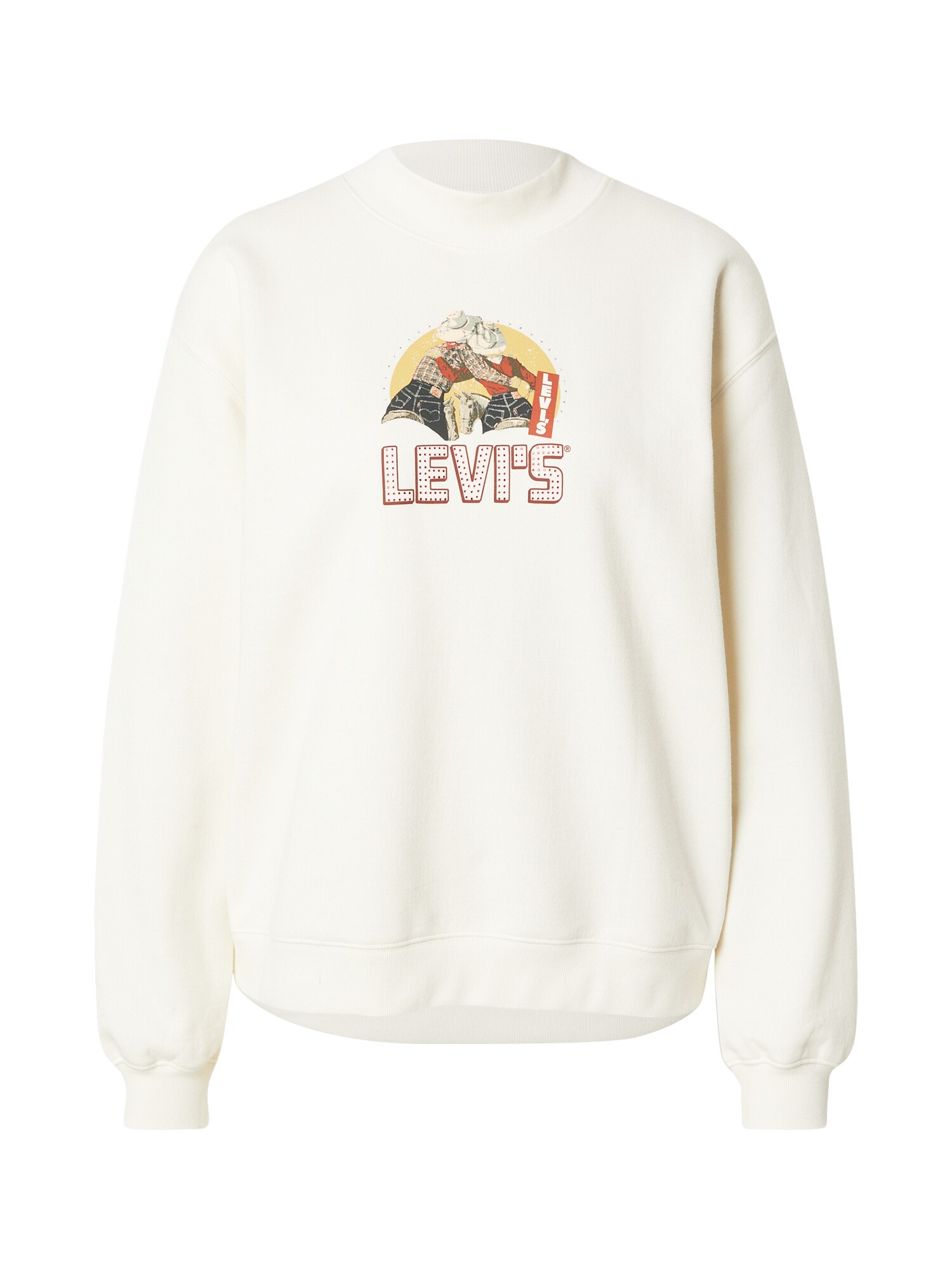 LEVI'S ® Mikina 'COLLINS'  kapučíno / červená / čierna / biela