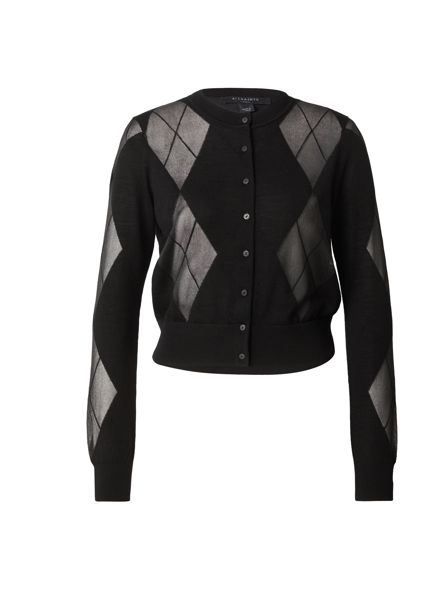 AllSaints Geacă tricotată Bern negru