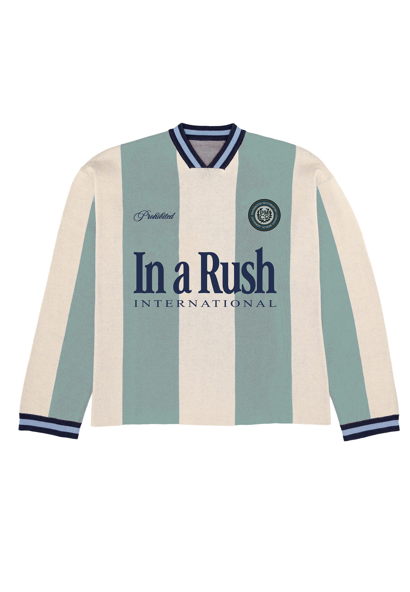 Prohibited Jersey 'Overdrive'  crema / navy / azul claro / petróleo