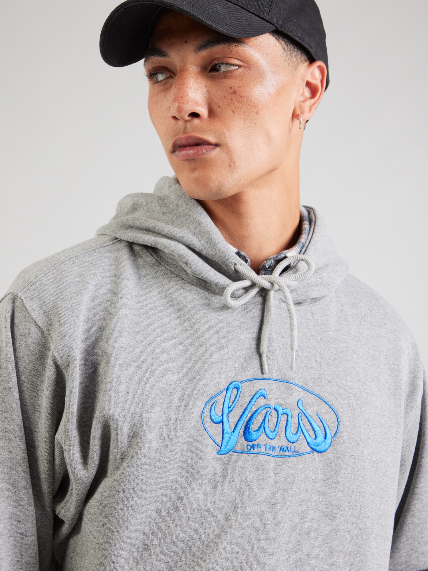 VANS Mikina 'Global Line' azúrová / sivá melírovaná (obrázok 3)