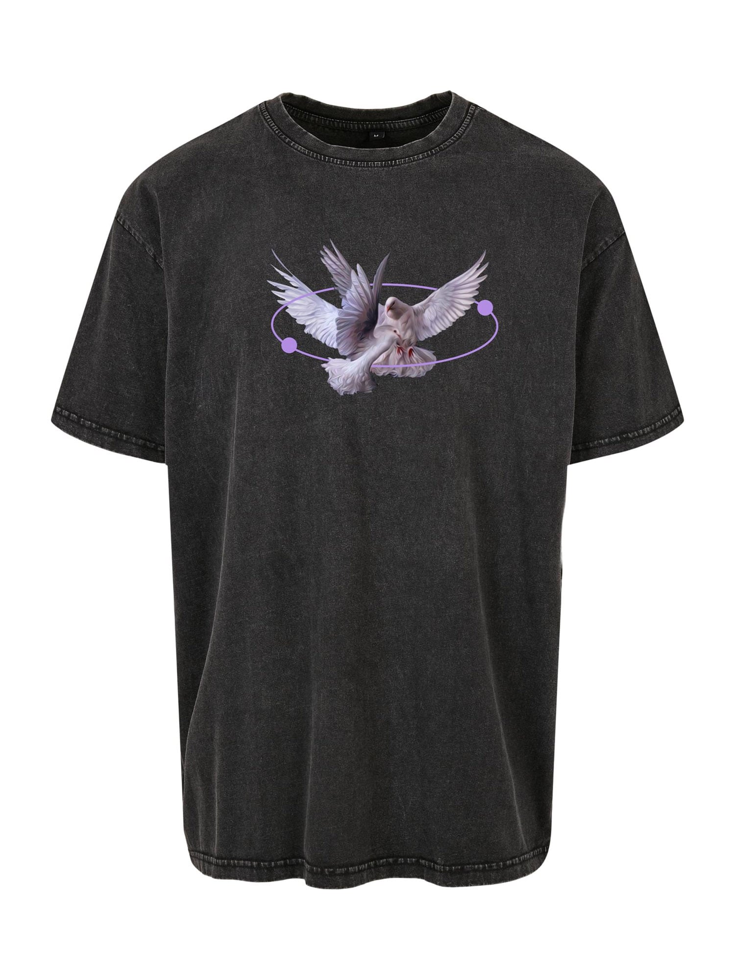 MT Upscale Marškinėliai 'Vive la Liberte' alyvinė spalva / šviesiai violetinė / juoda