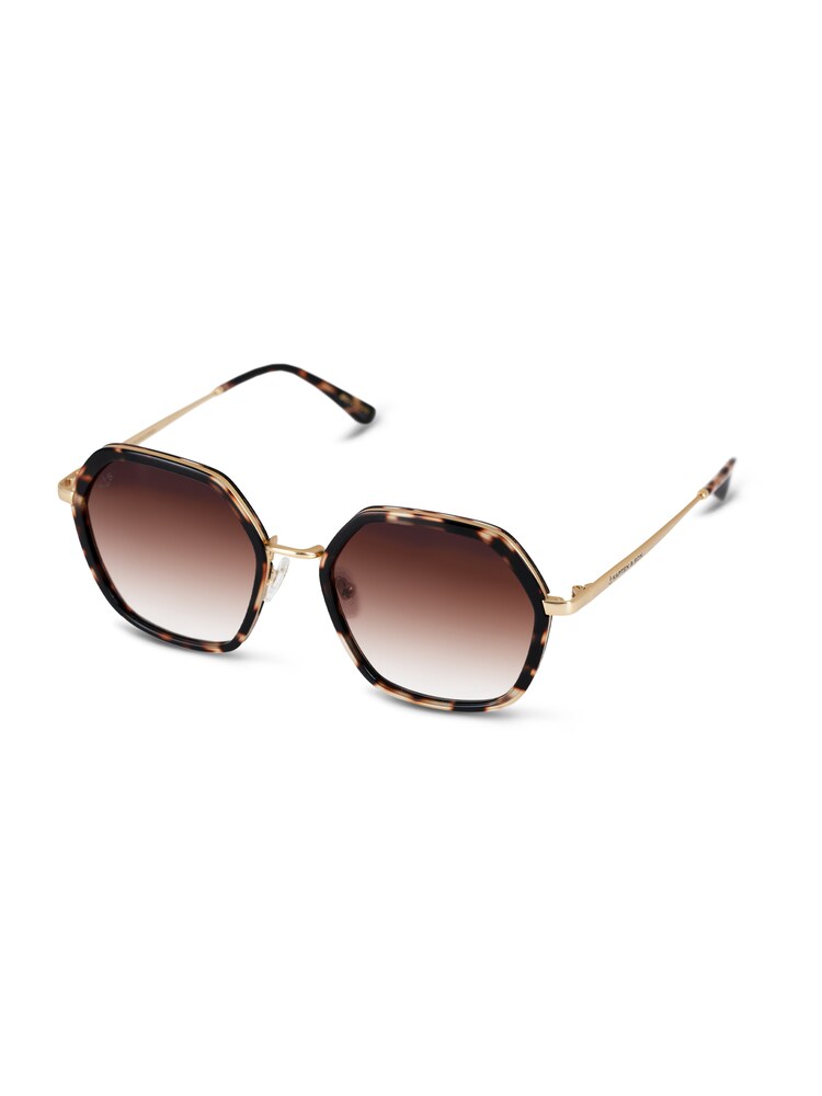 Kapten & Son Sonnenbrille 'Amsterdam Edge Umber Tortoise Brown' Herren Größe One Size braun / gold