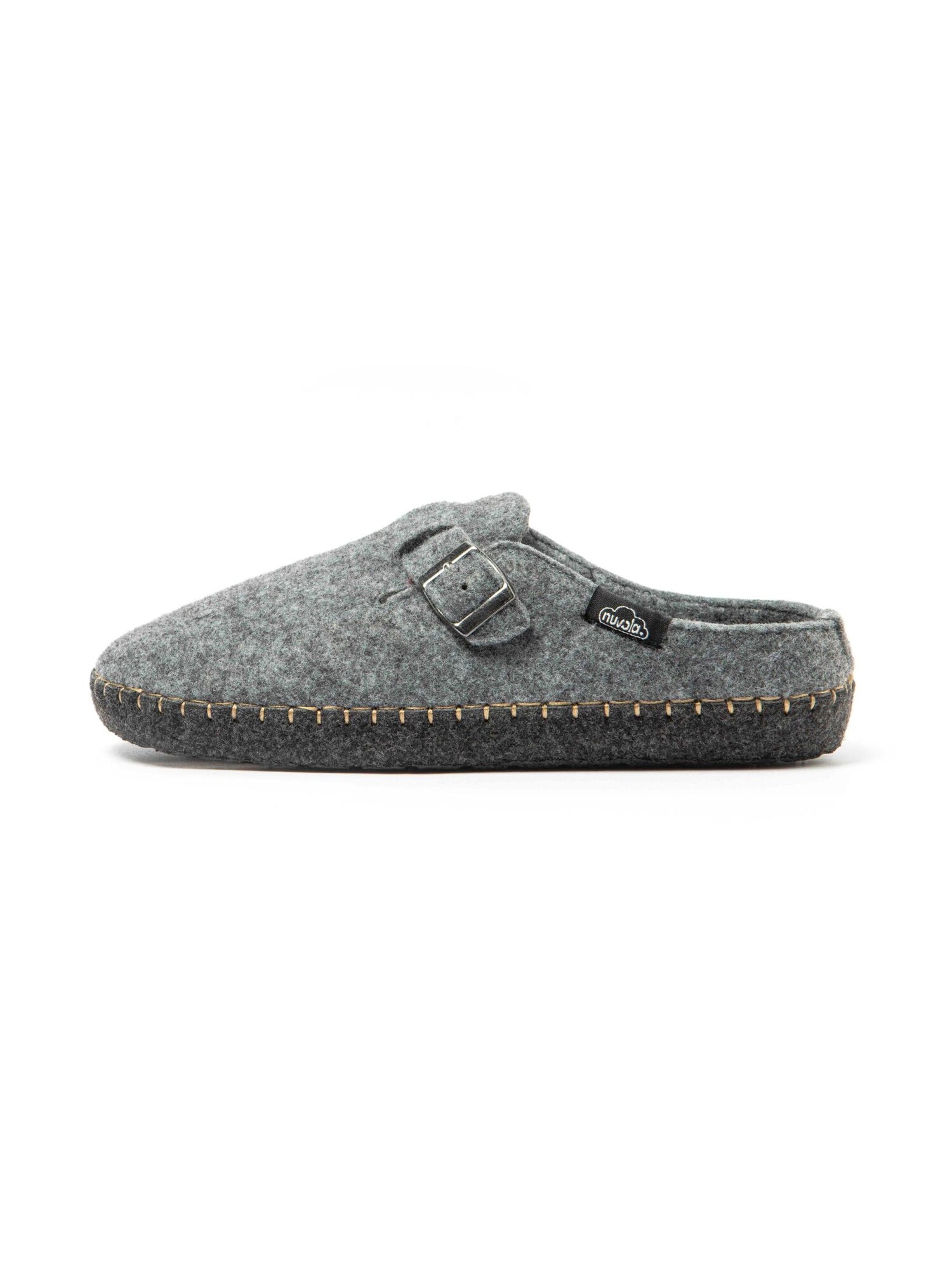 Nuvola. Zapatillas de casa 'Zueco Belt'  gris