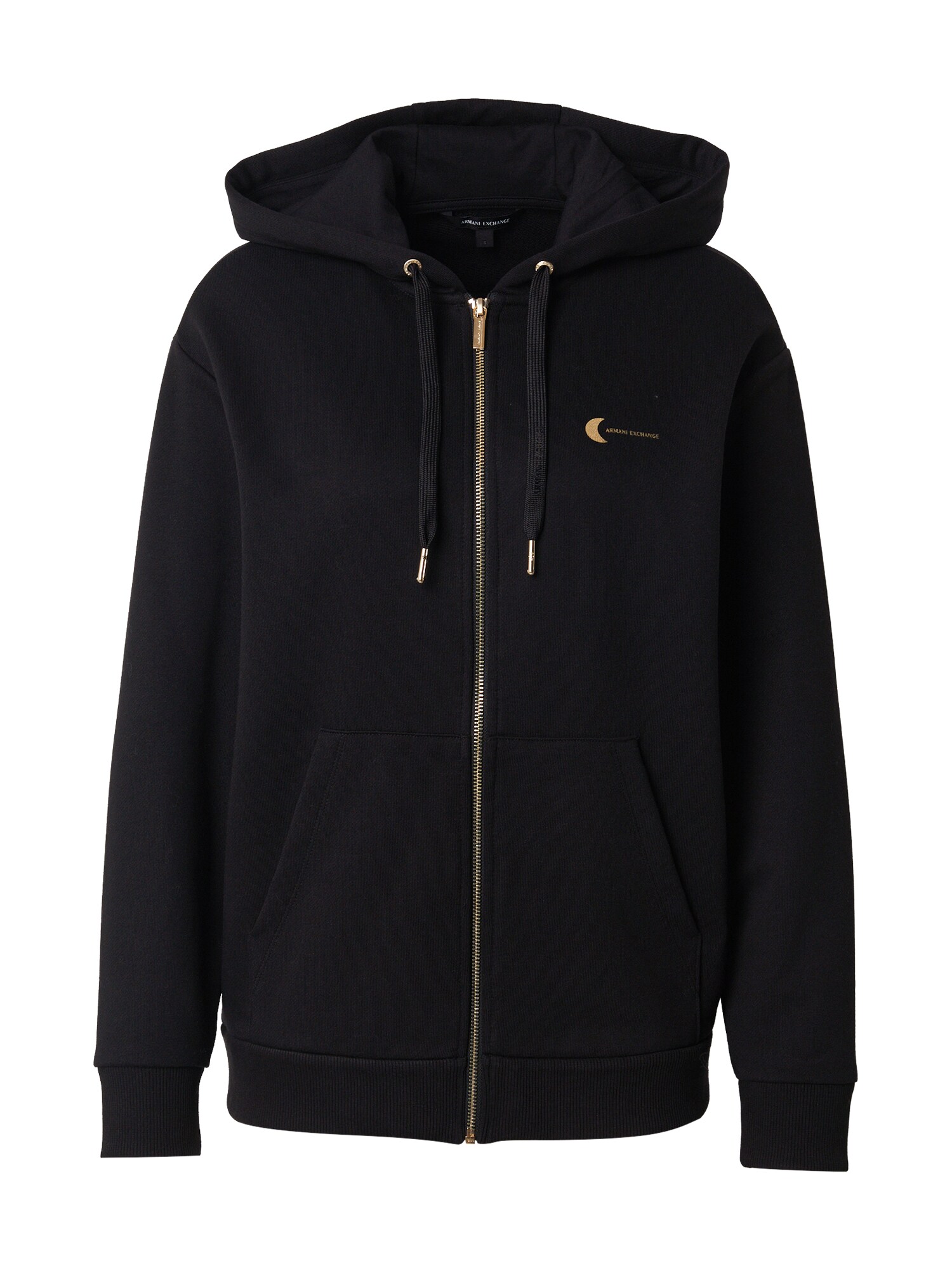 ARMANI EXCHANGE Hanorac  maro mokka / negru