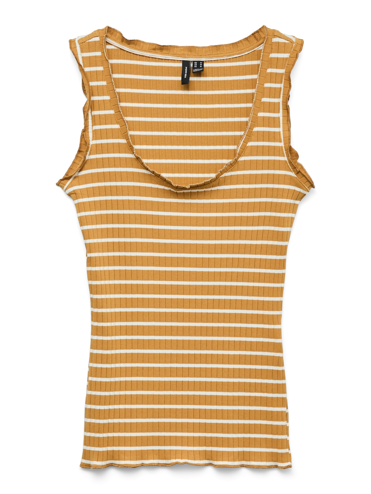 VERO MODA Top 'VMSEA' medová / biela