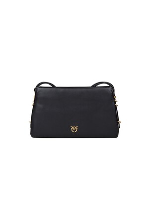 PINKO Bolso de hombro 'Triplet Vitello Morbido'  negro