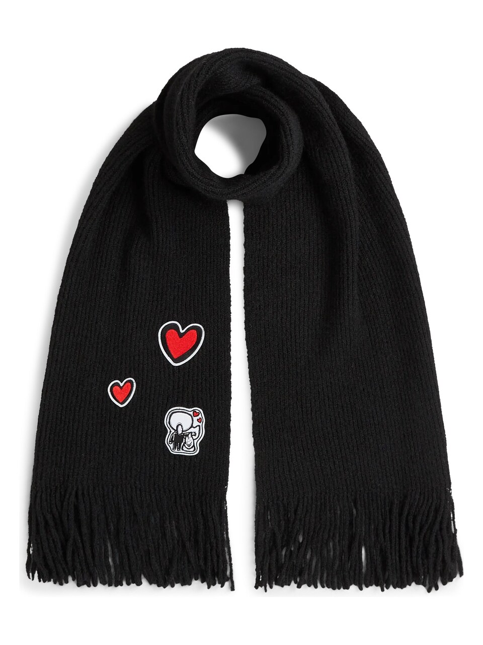 Scarf röd / svart