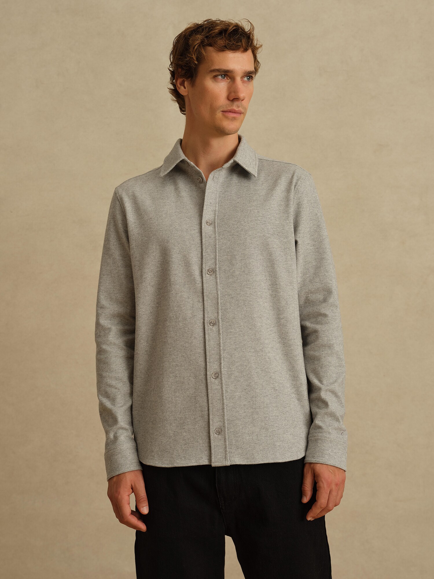 DAN FOX APPAREL Ing 'Eddi'  szürke melír termék 2. képe