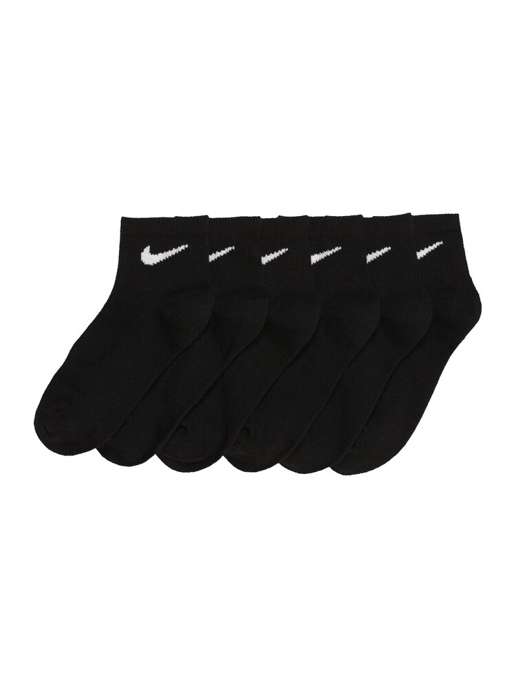 NIKE Sportsocken Jungen Größe 13/18 schwarz / weiß
