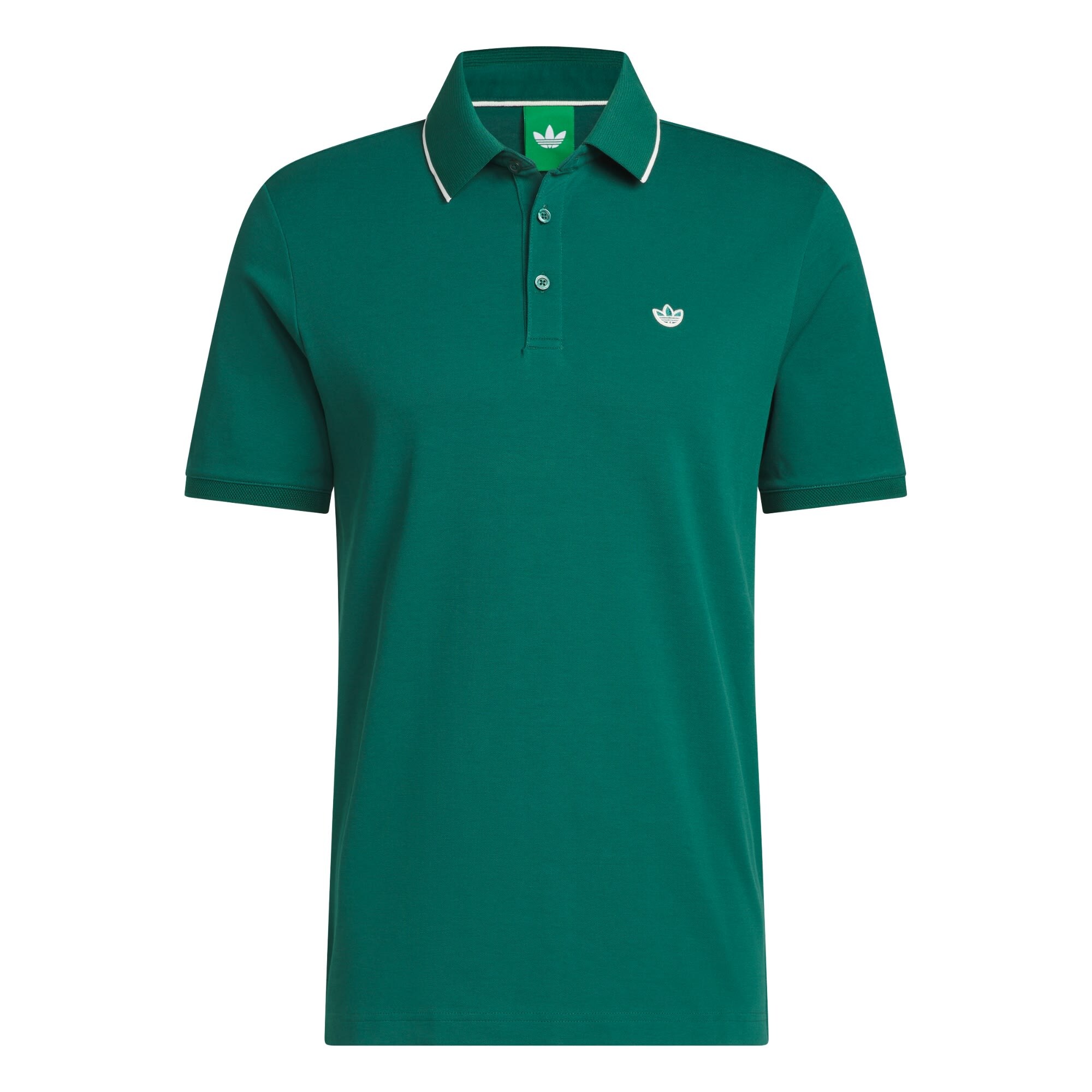 Adidas Golf Originals Polo F Solid LC, verde oscuro – imagen 3
